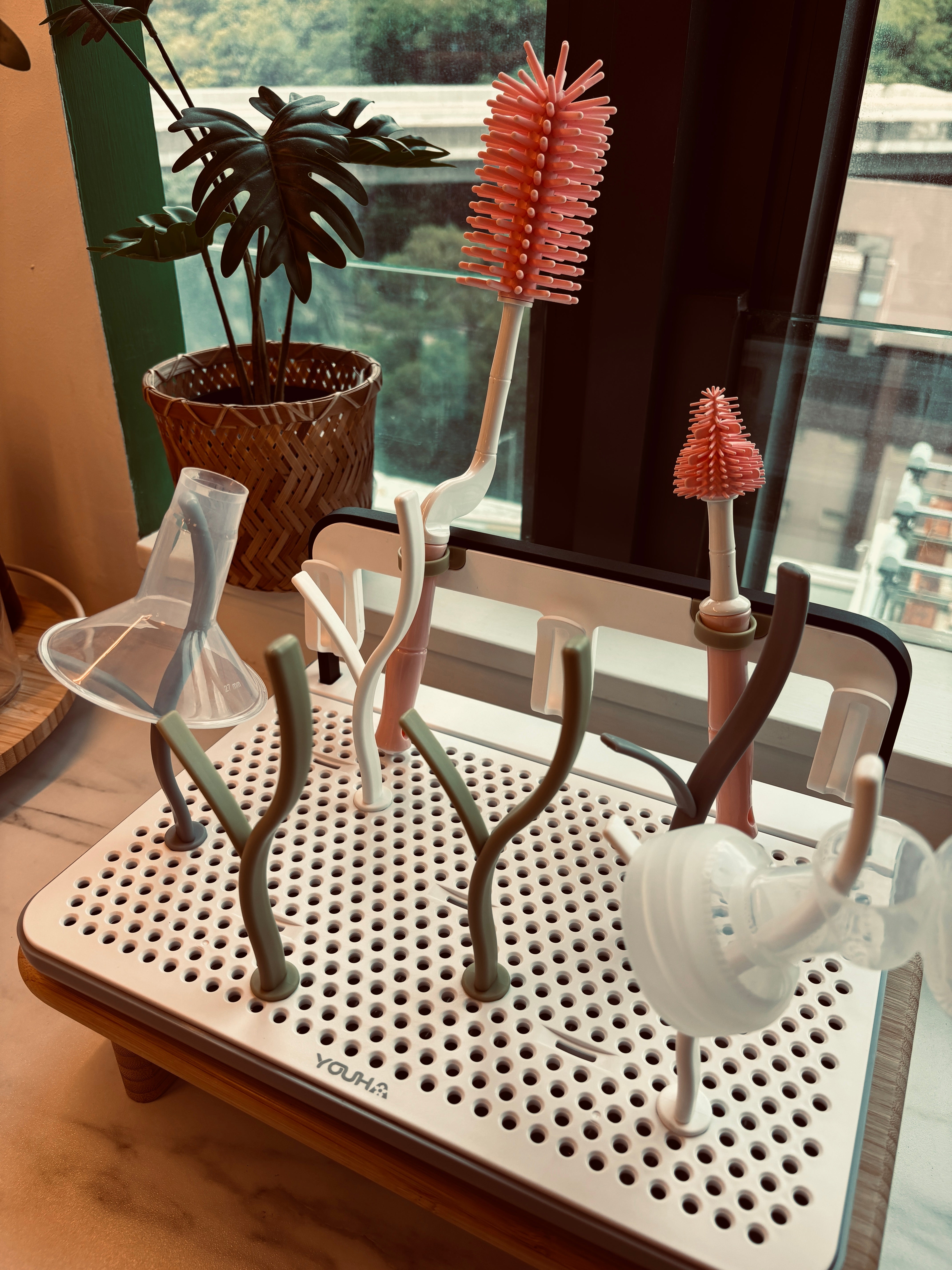 Youha dish drying rack with prongs