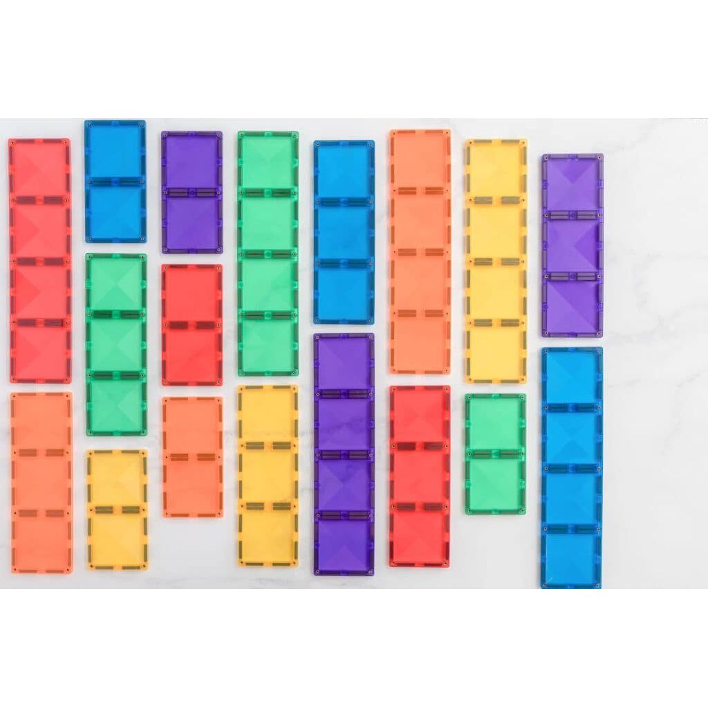 connetix rainbow 18 piece rectangle pack