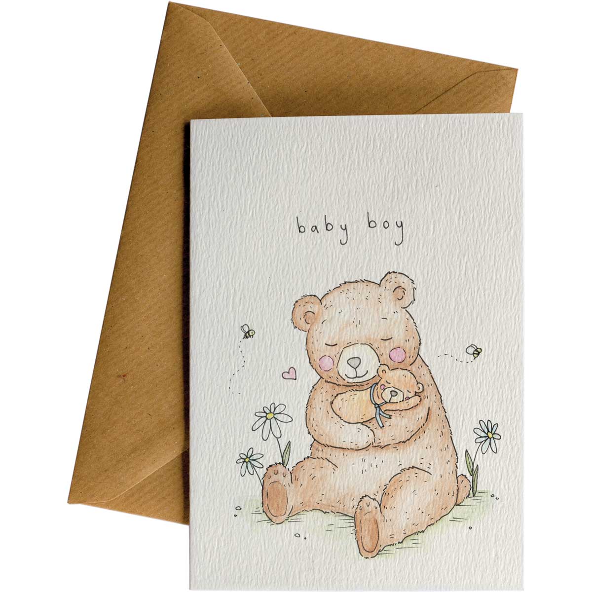 baby boy bear card