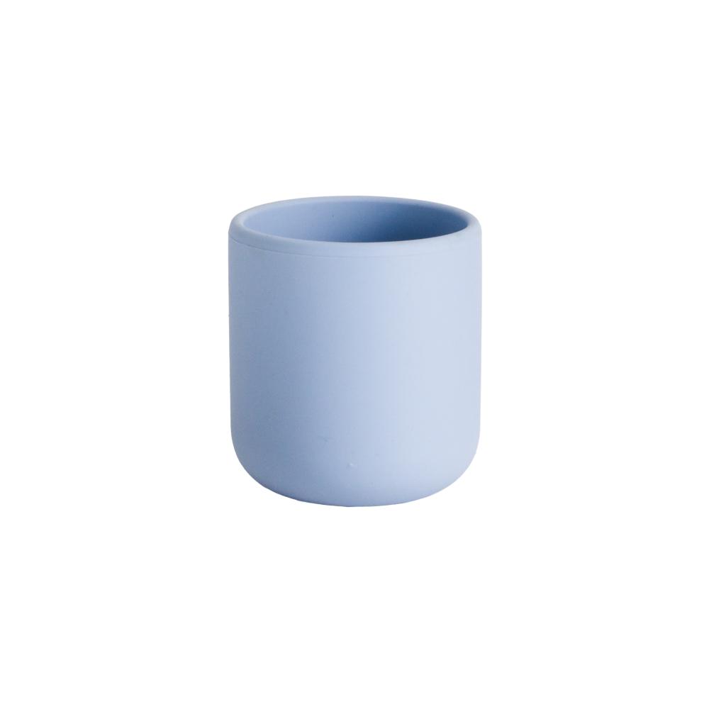 nestling silicone training cup in dusty blue