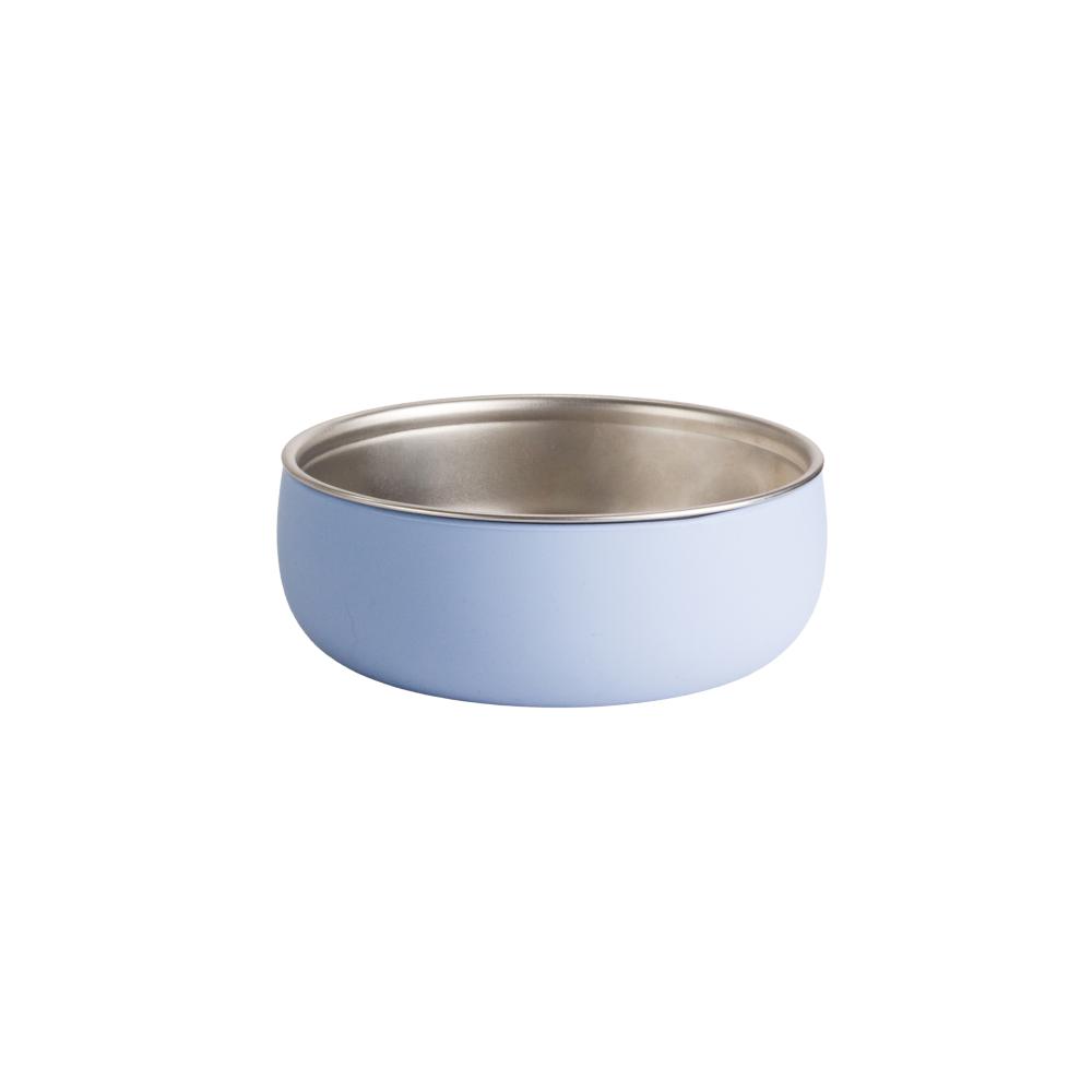 nestling stainless steel large bowl in dusty blue