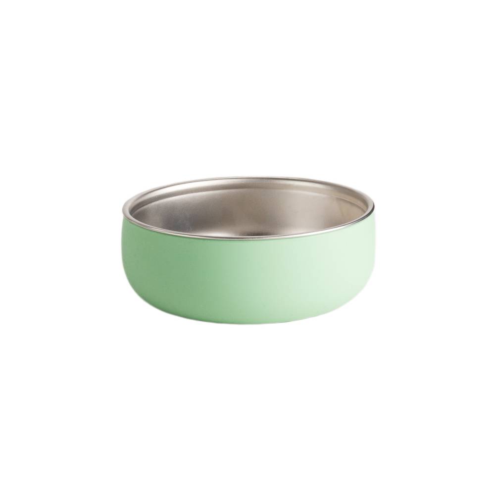 nestling stainless steel large bowl in sage