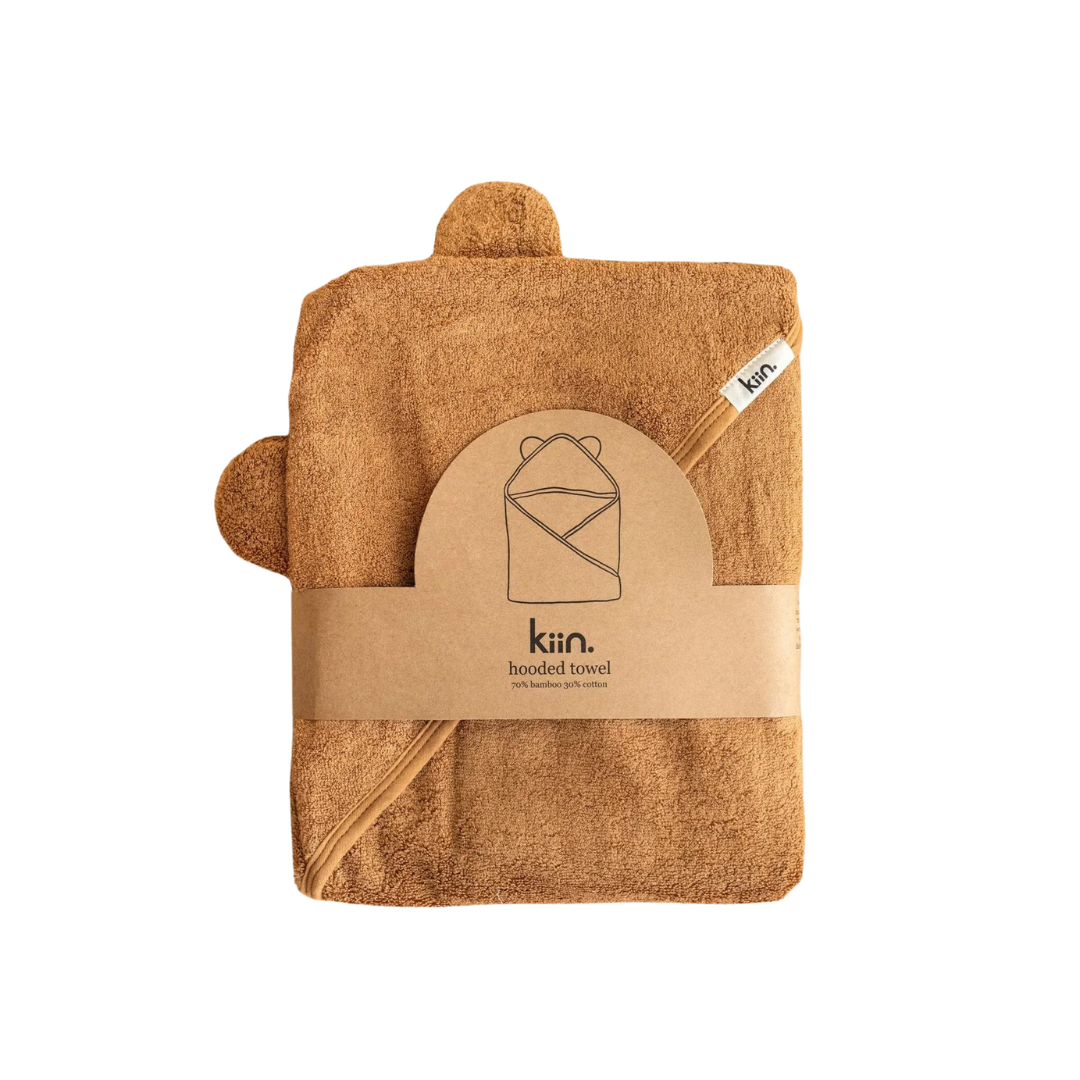 Kiin Hooded Towel - Caramel