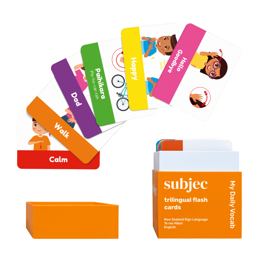 Subjec Trilingual Flash Cards