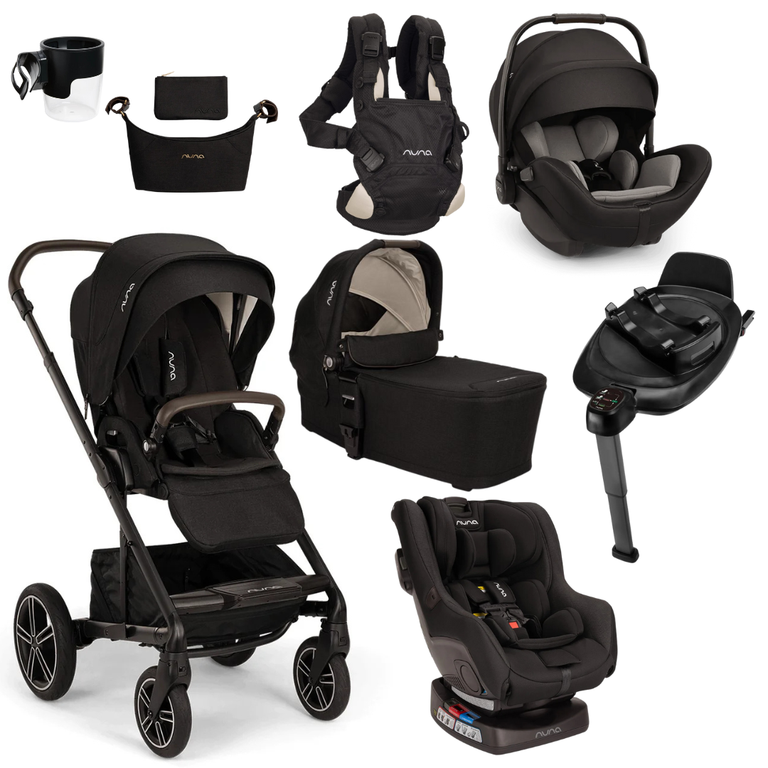 【ち】【最高級モデル】nuna mixx next Nuna MIXX Next Premium Stroller, Capsule + Car Seat Bundle