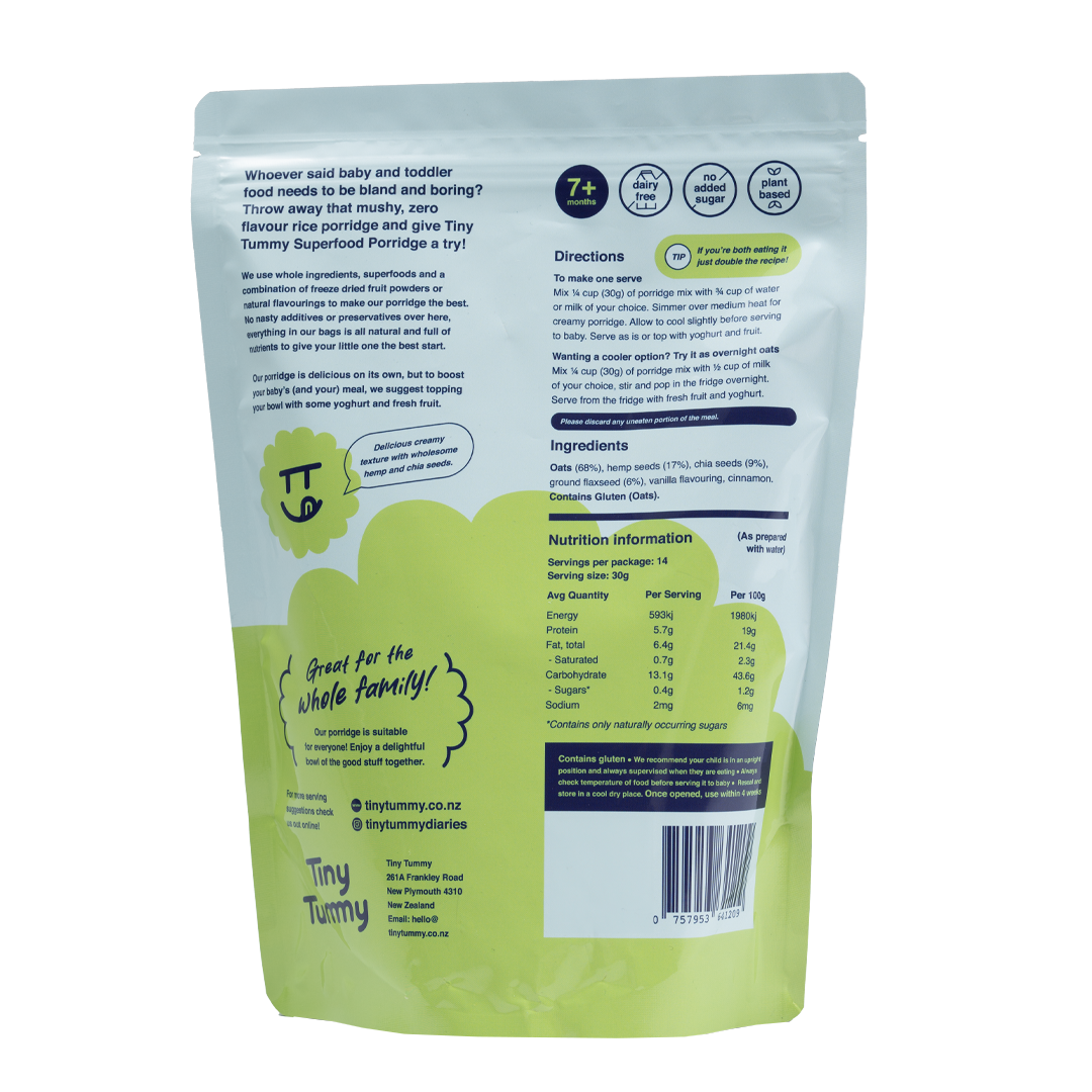Tiny Tummy Superfood Porridge