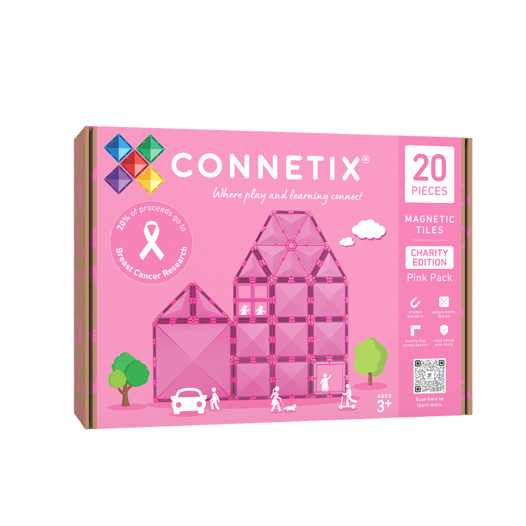 CONNETIX 20 piece pink charity pack