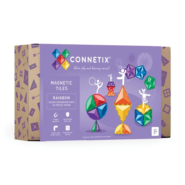 Connetix Rainbow 36 piece shape pack