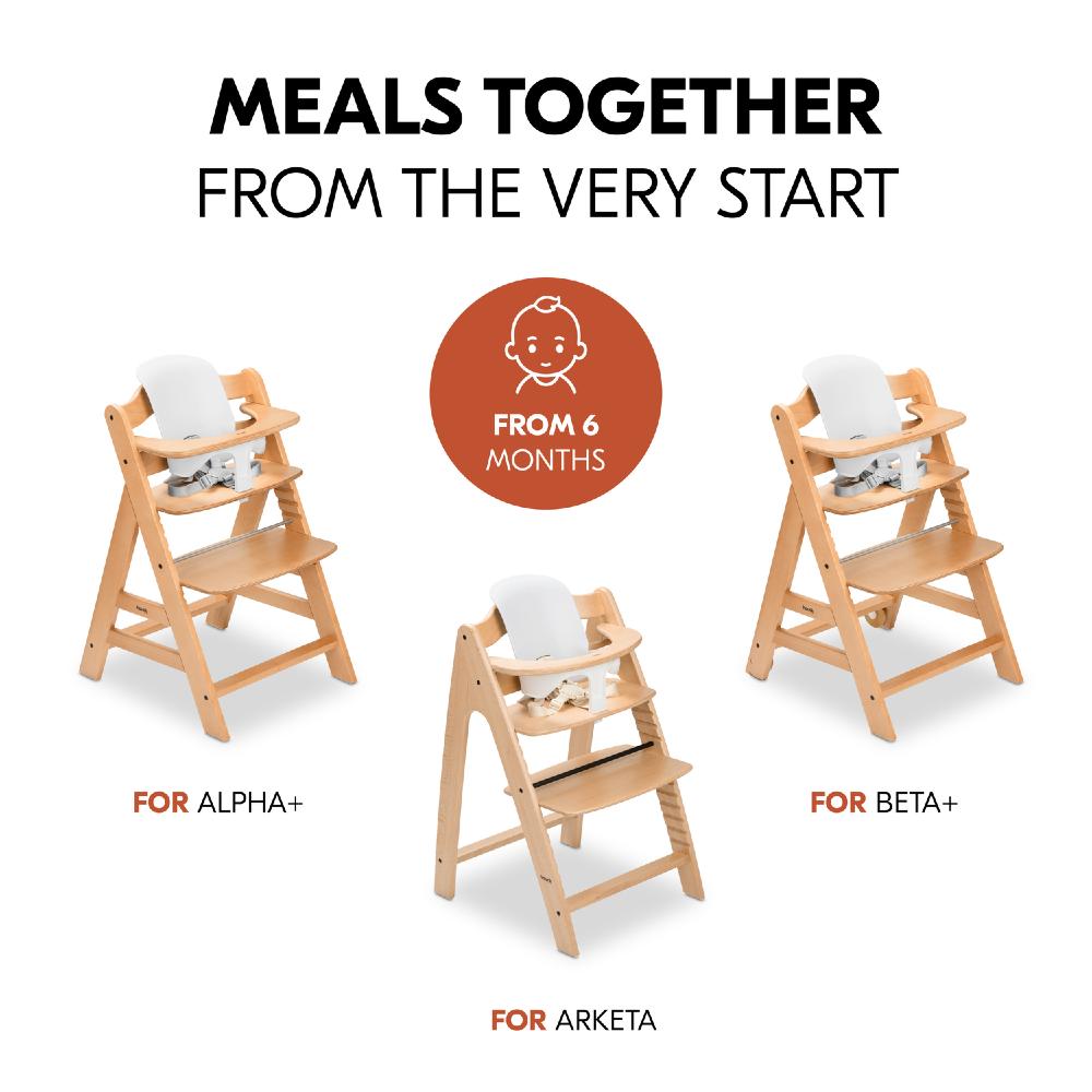 hauck highchair babyset in white
