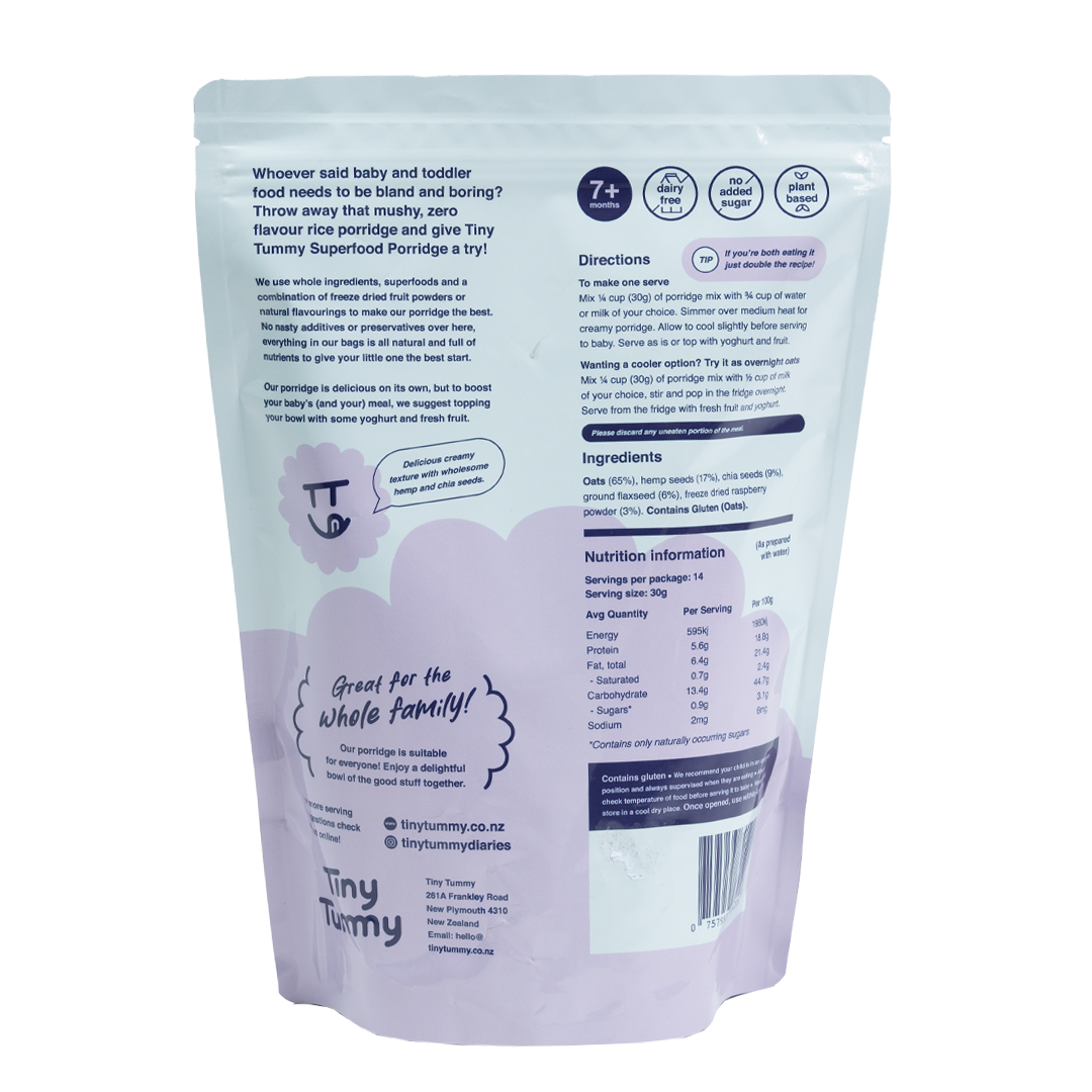 Tiny Tummy Superfood Porridge