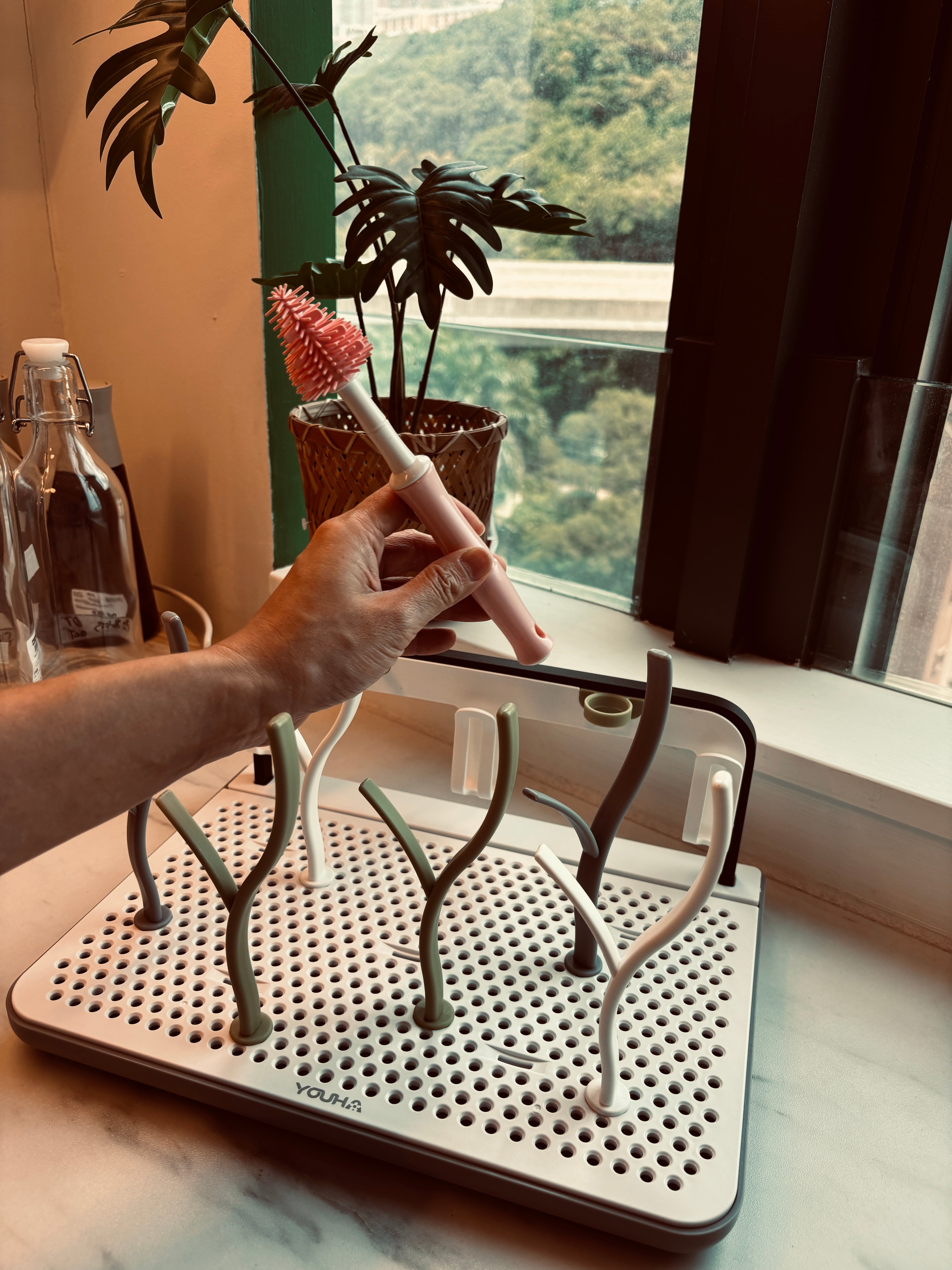Youha dish drying rack with prongs