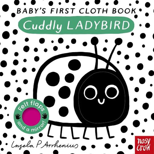 Baby's First Cloth Book Cuddly Ladybird by Ingela P Arrhenius - black and white high contrast cloth book
