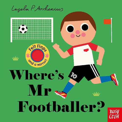 Where's Mr Footballer felt flaps board book cover