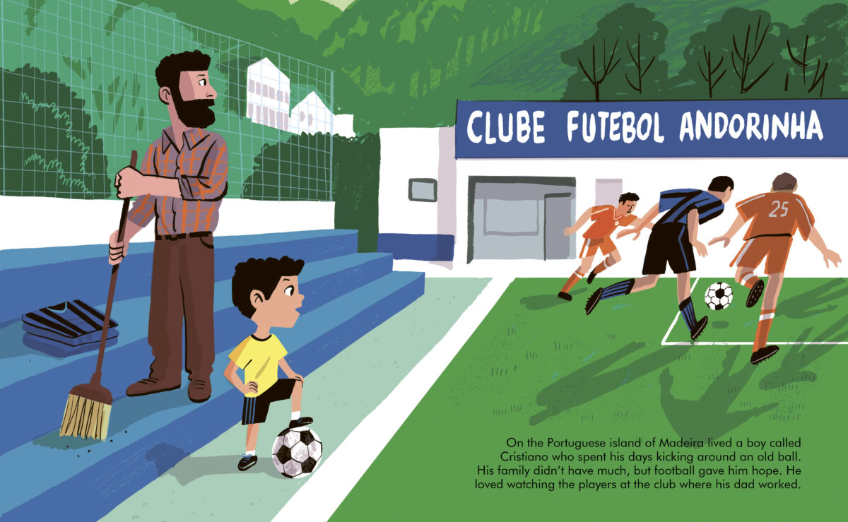 Little People BIG DREAMS Cristiano Ronaldo inside spread