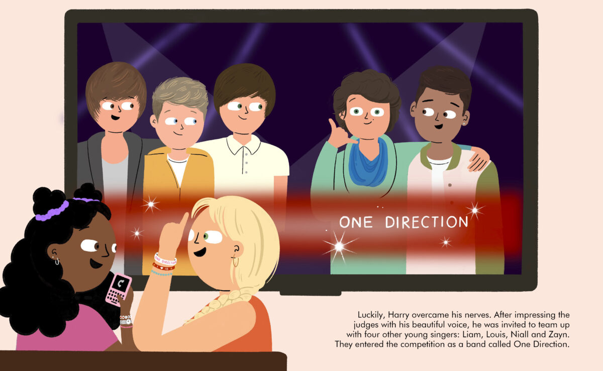 Little People BIG DREAMS Harry Styles inside spread