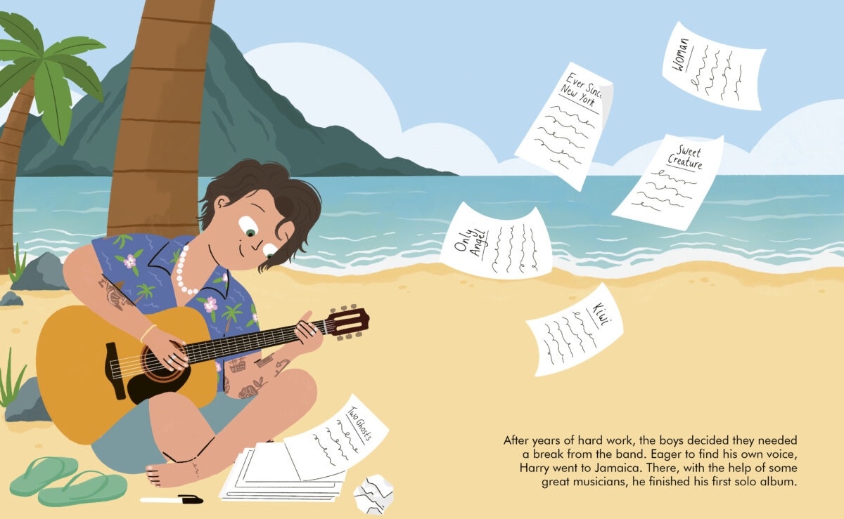 Little People BIG DREAMS Harry Styles inside spread