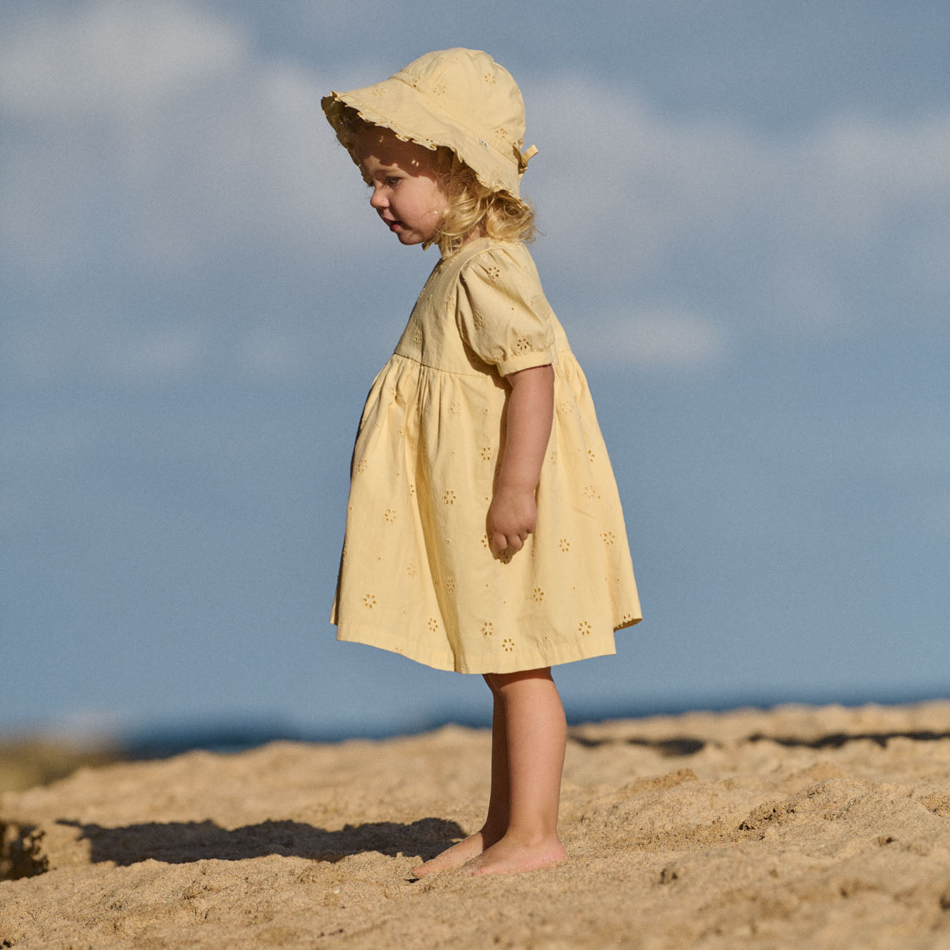 Sweet Alice Dress in Buttercup, worn