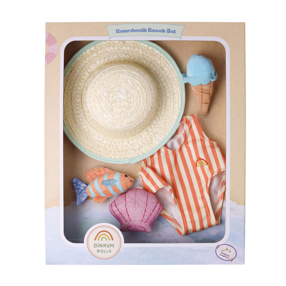 Dinkum Dolls Boardwalk Beach Set packaging