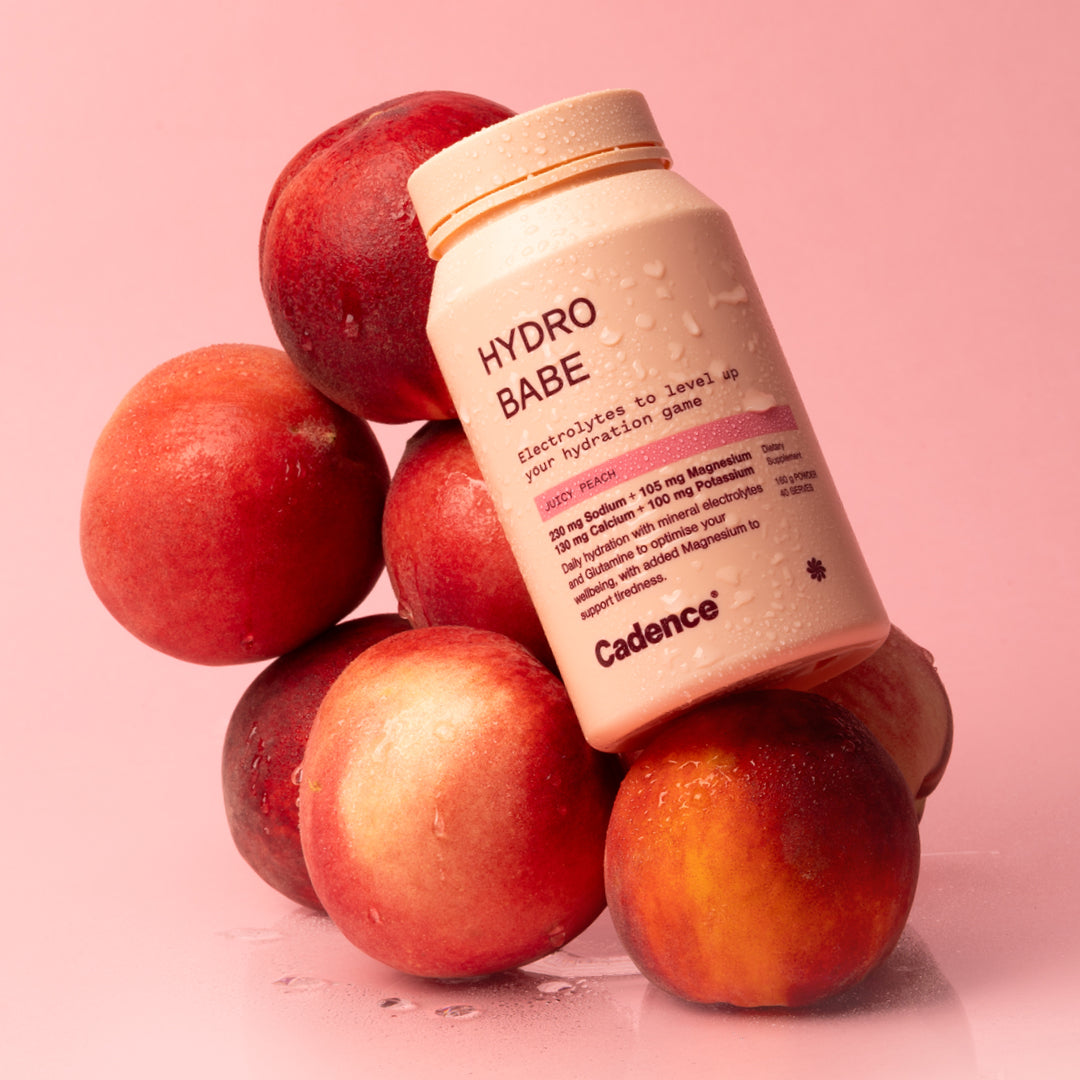 cadence hydro babe juicy peach electrolytes