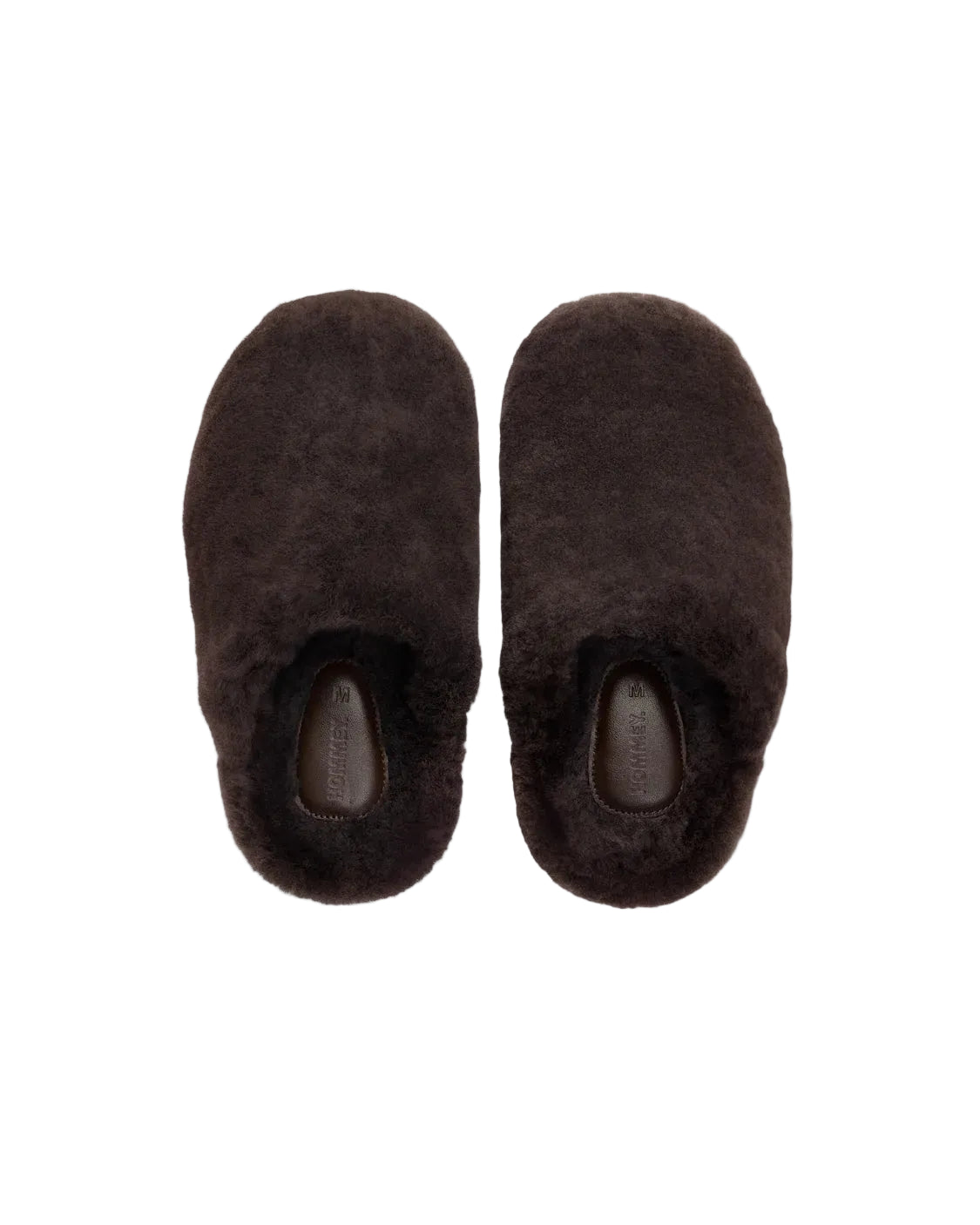 Hommey slippers chocolate sheepskin