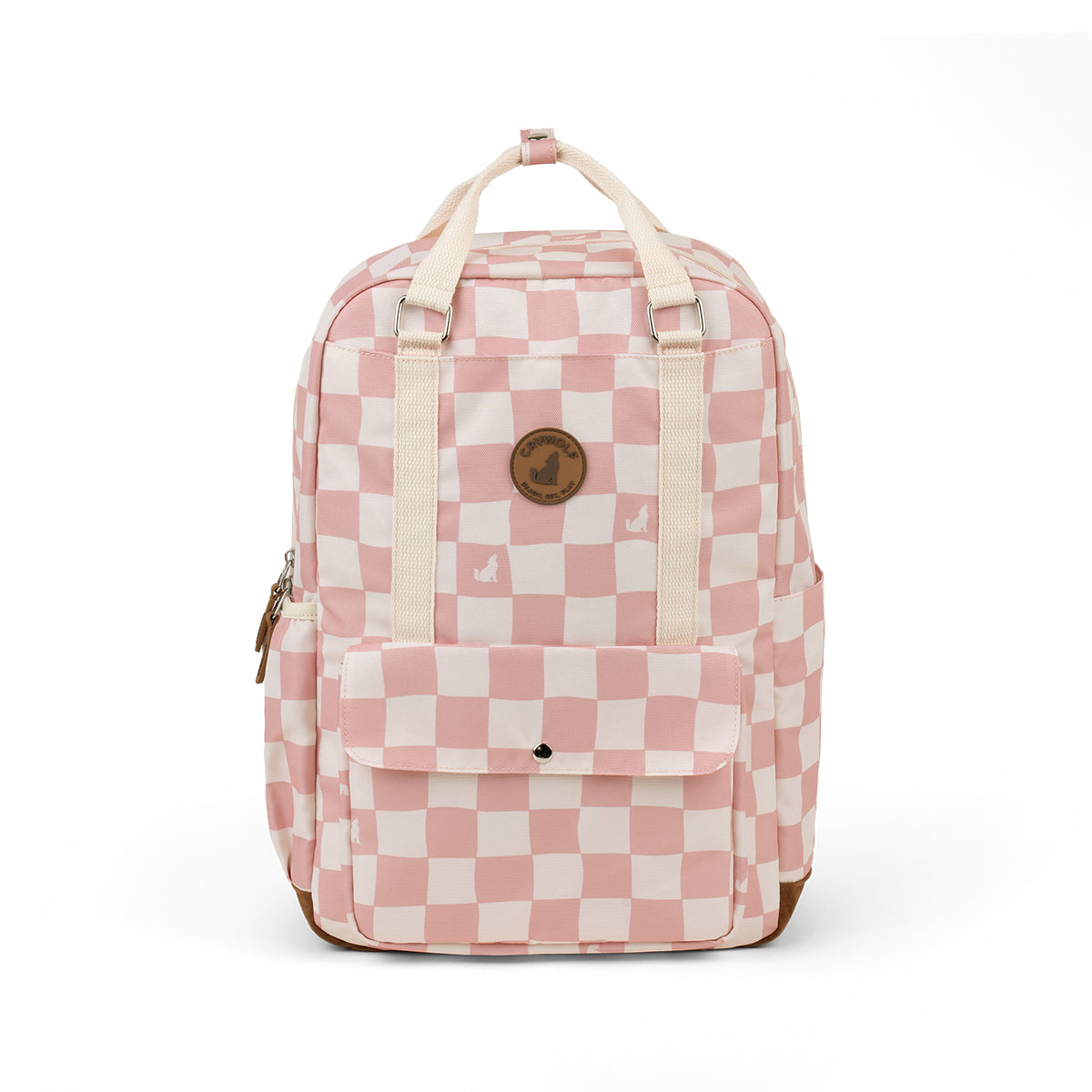crywolf knapsack pink check