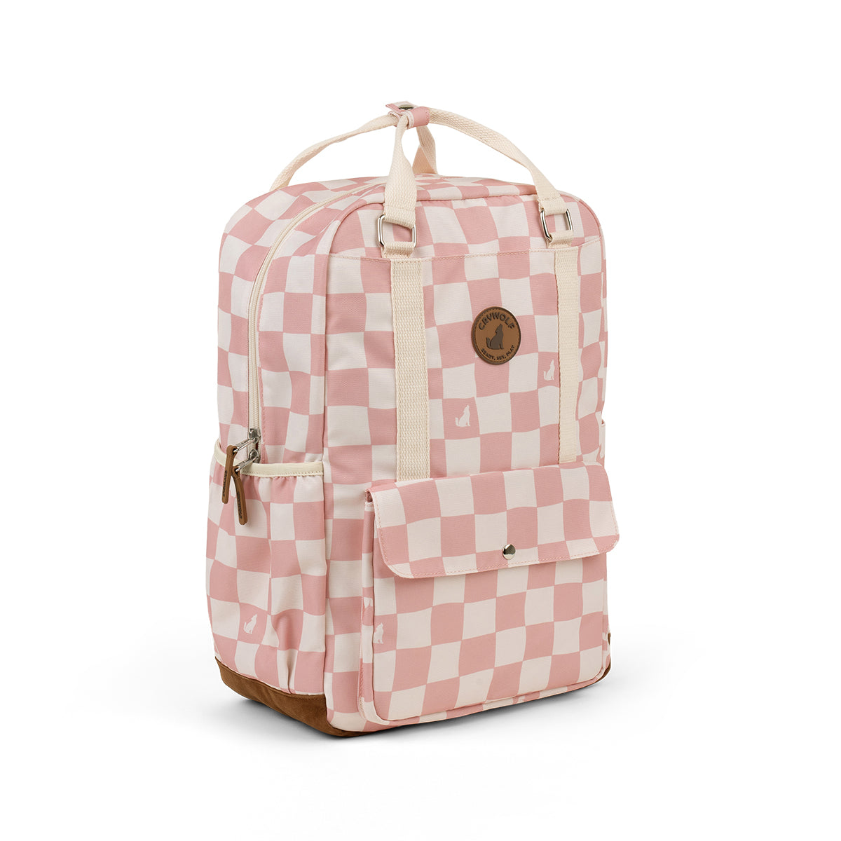 crywolf knapsack pink check
