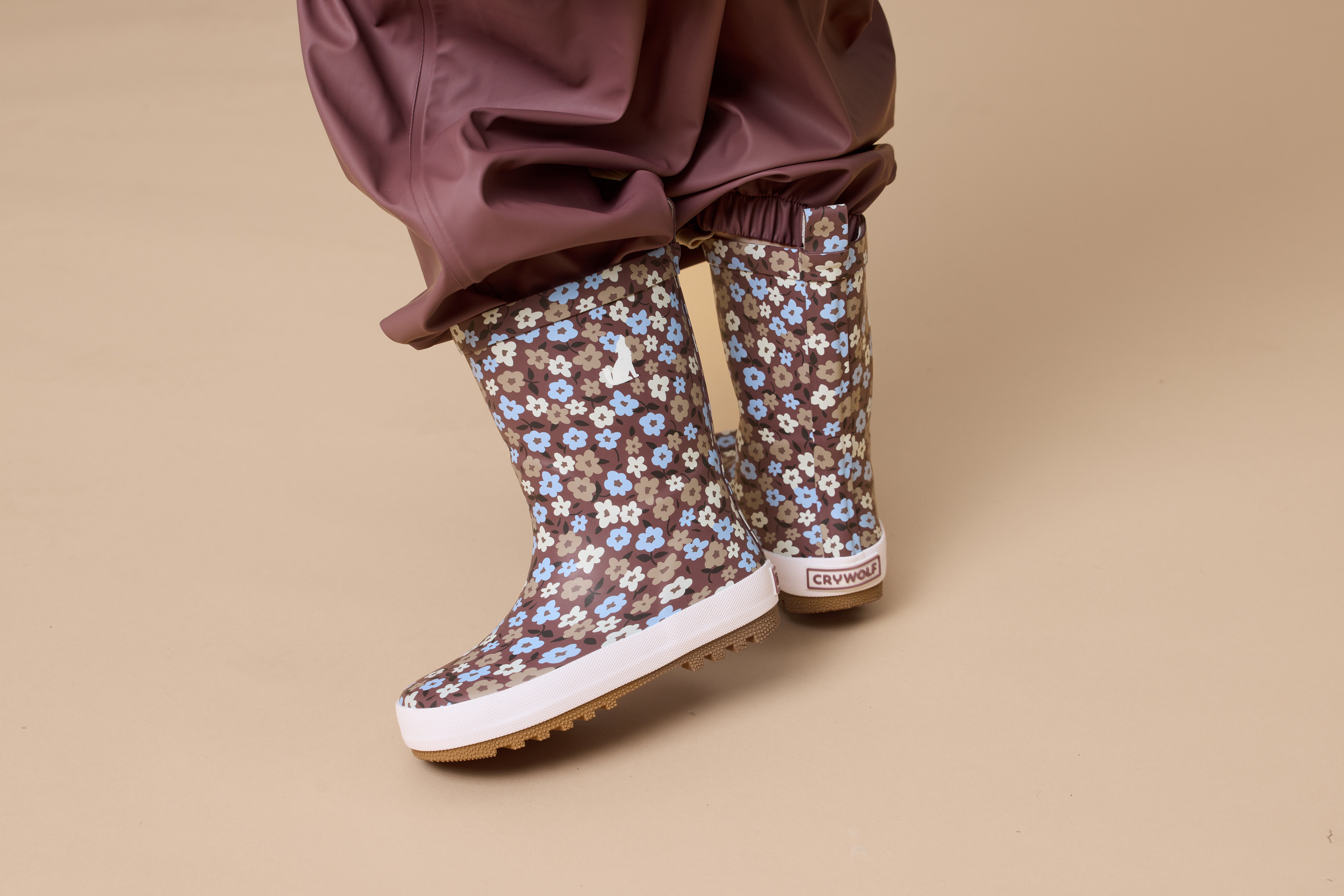 crywolf gumboots flower fields