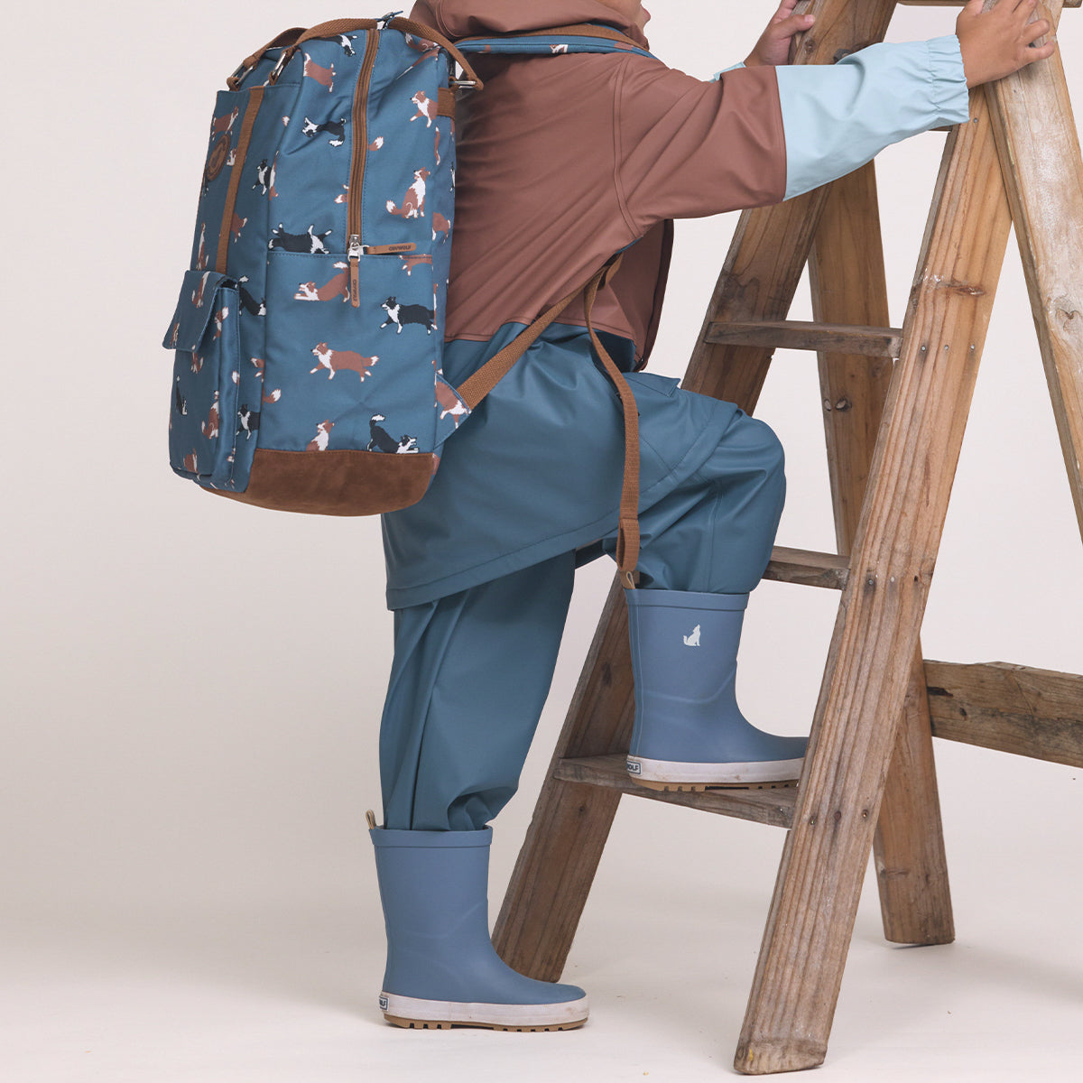 CRYWOLF rain boots highland blue