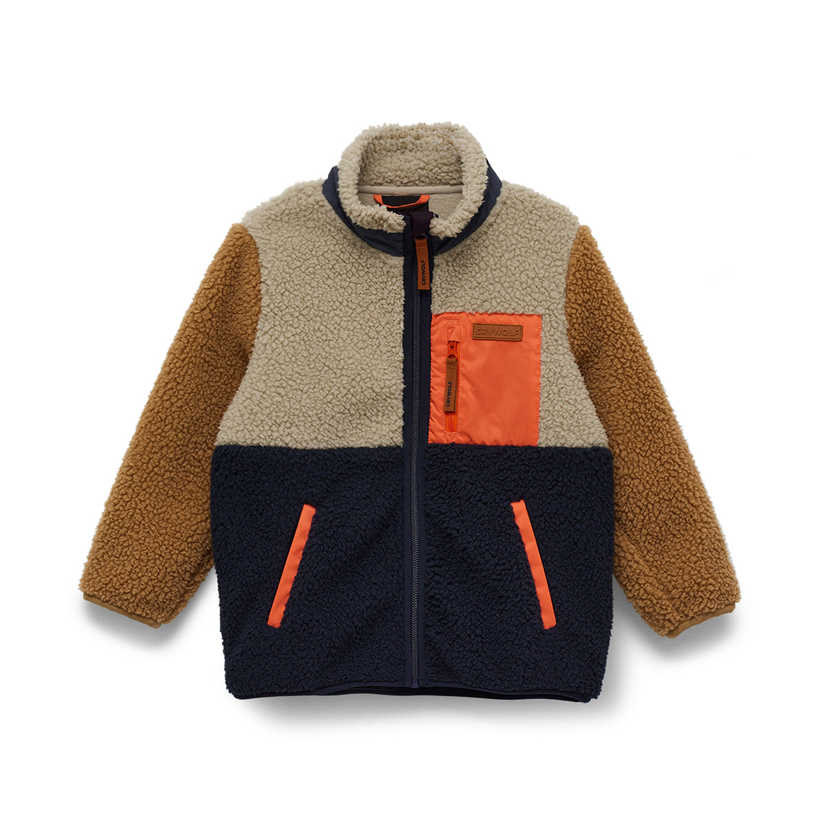 crywolf yeti jacket ash colourblock