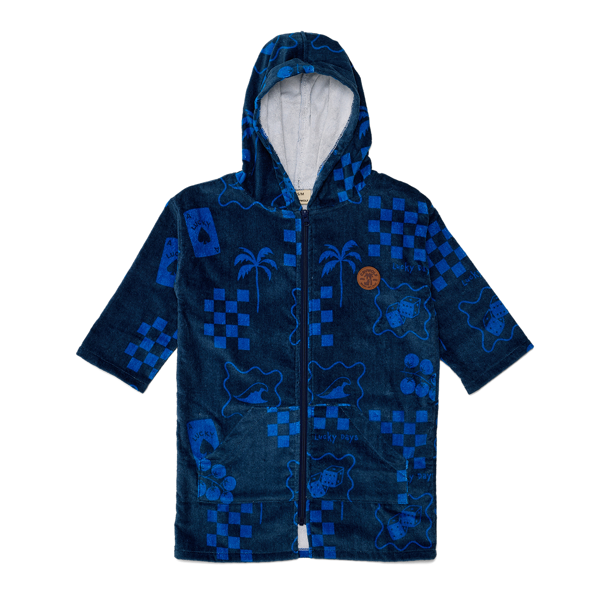 Crywolf zip up towel