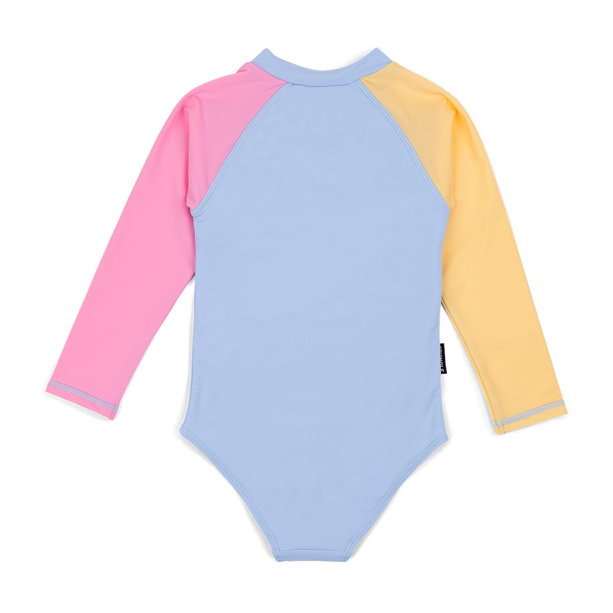 Long sleeve colourblock swimsuit