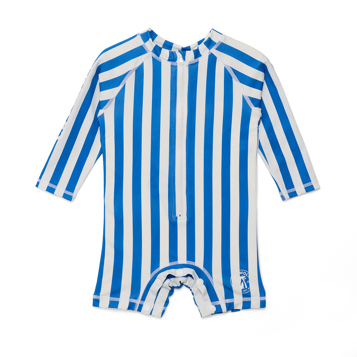 blue stripe rash suit