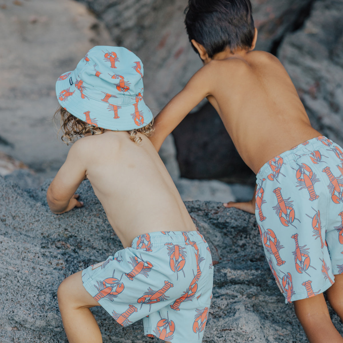 CRYWOLF board shorts lobsters