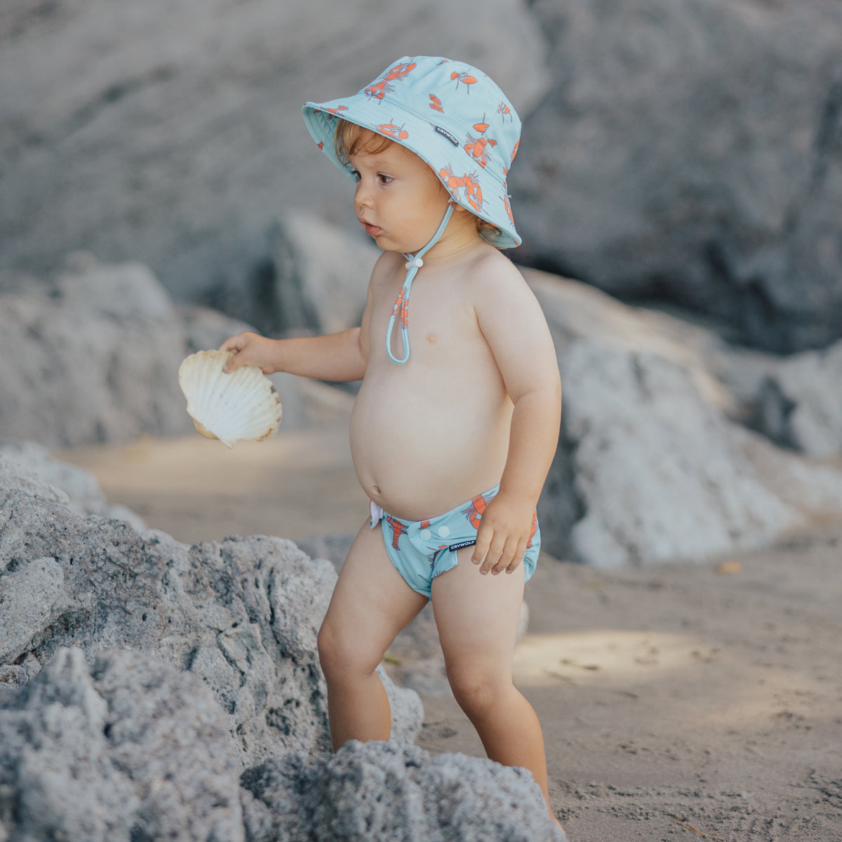 Reusable swim nappy little lobsters