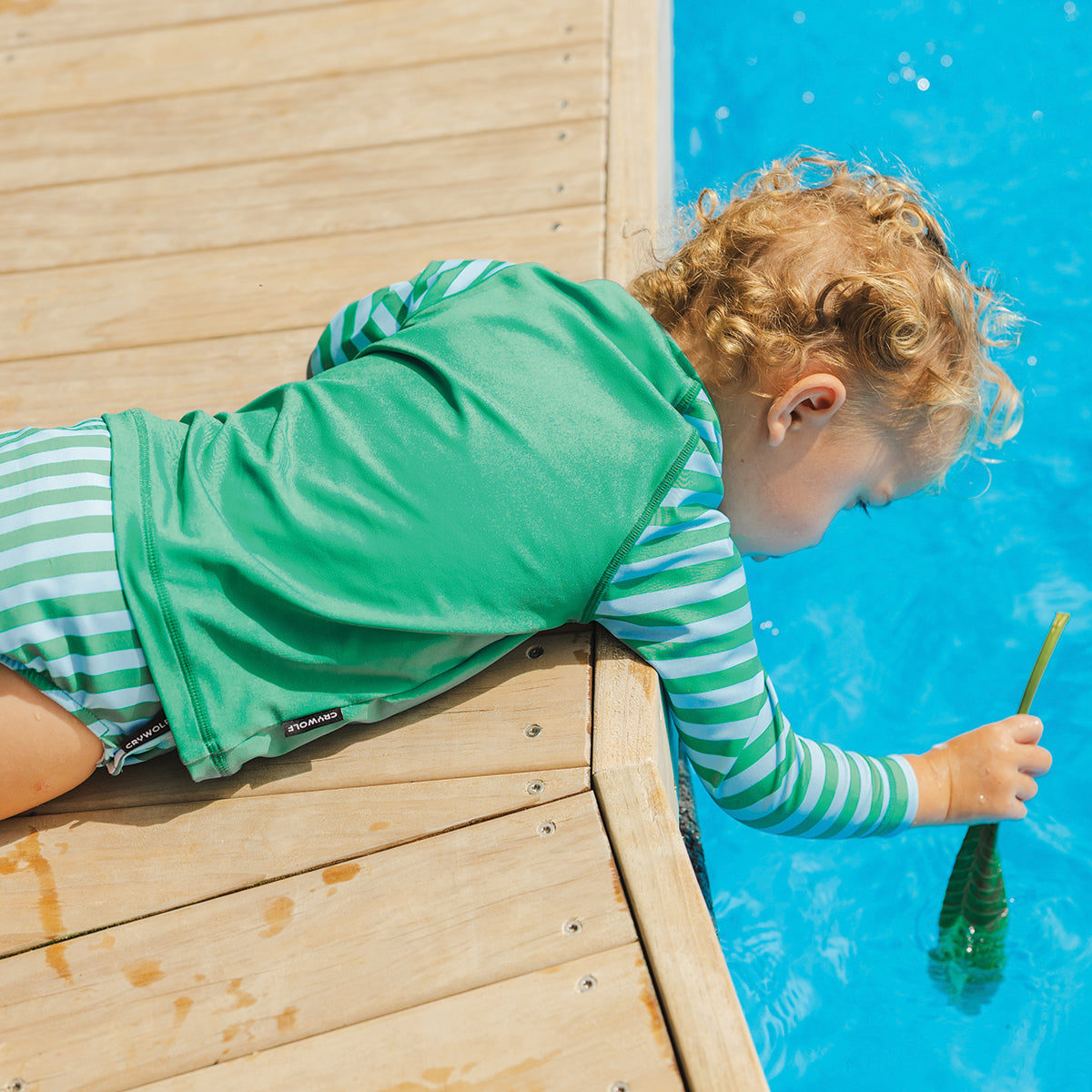 deck stripe swim nappy