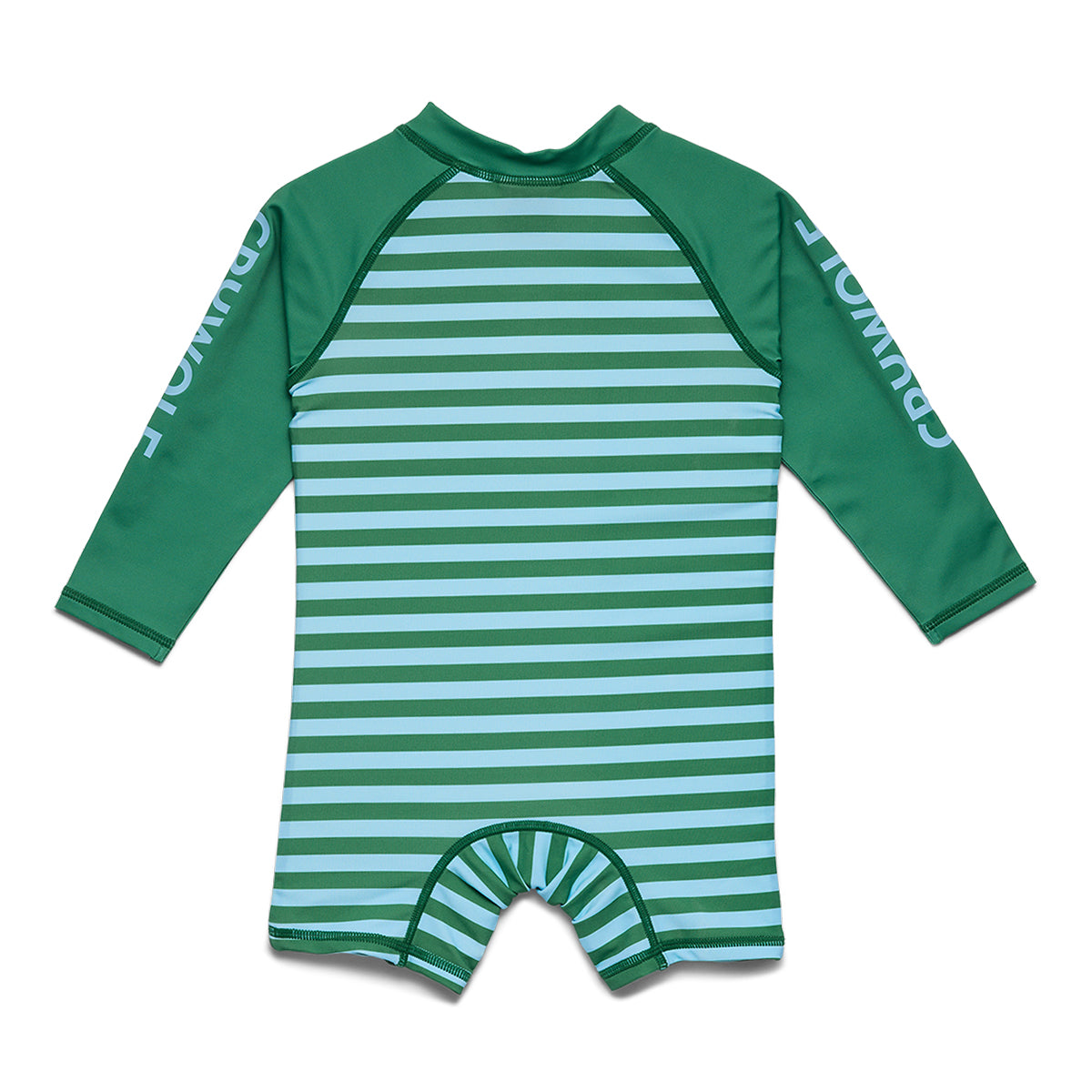 Crywolf Baby Rash Suit in Deck Stripe - back view