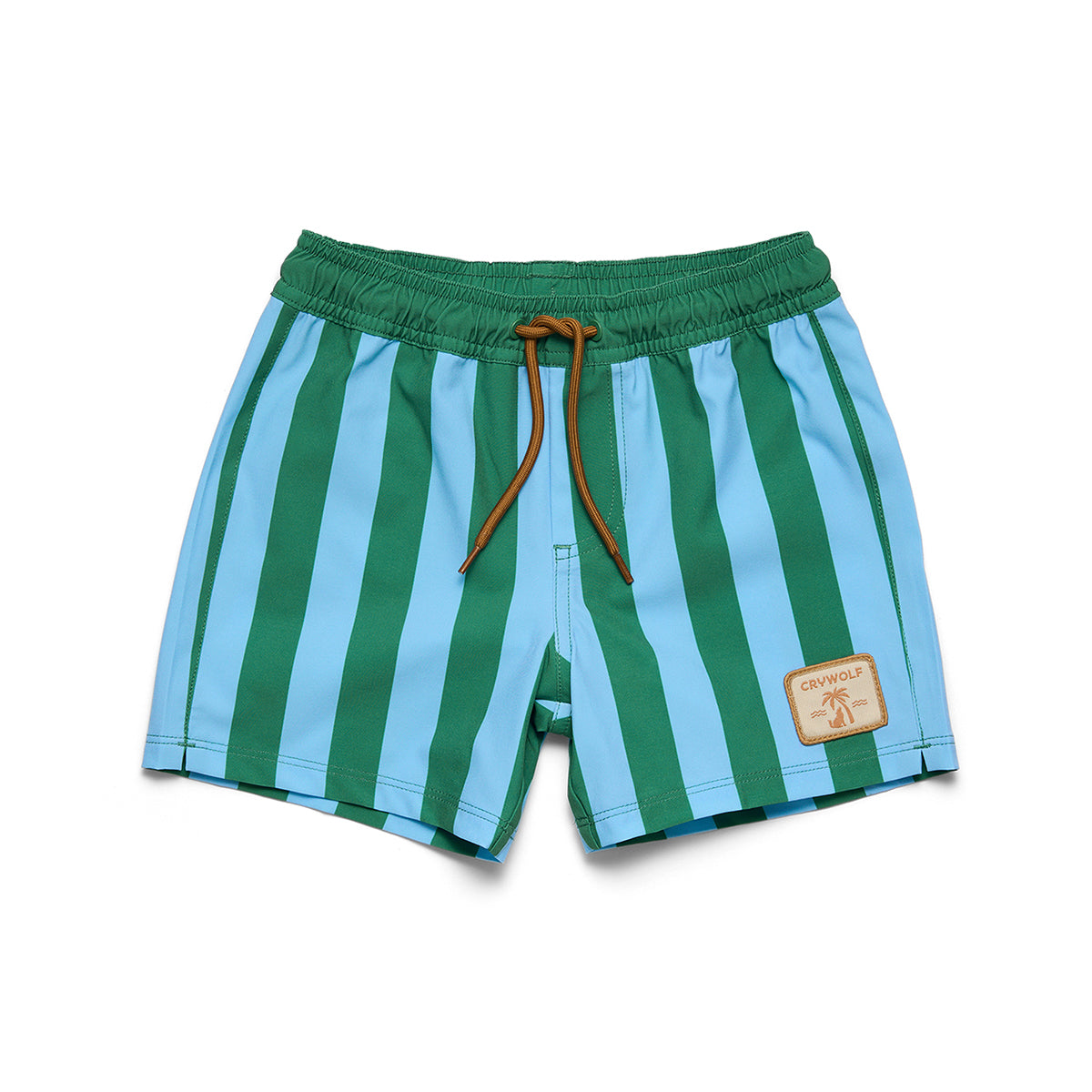 Crywolf Board Short in Deck Stripe - front view