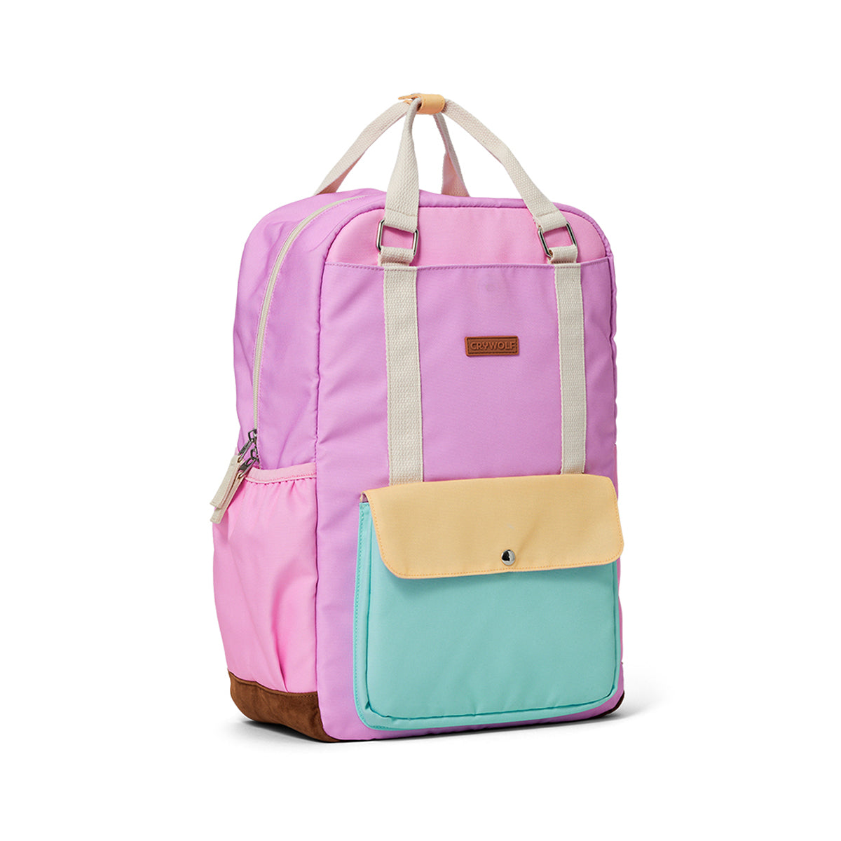 Crywolf Knapsack in Poolside Colourblock - side view