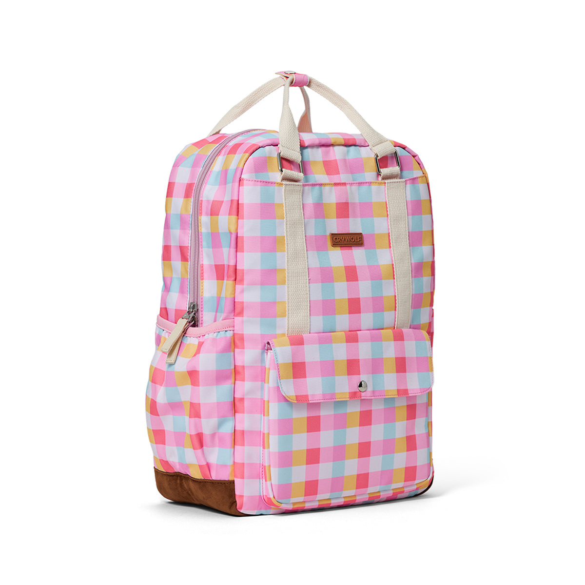 Crywolf Knapsack in Pop Gingham - side view