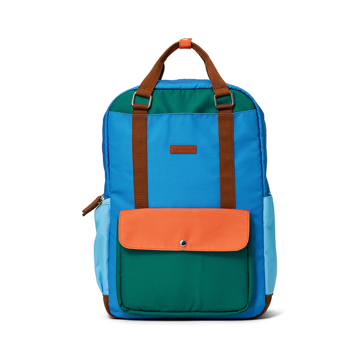 Crywolf Knapsack in Seaside Colourblock - front view