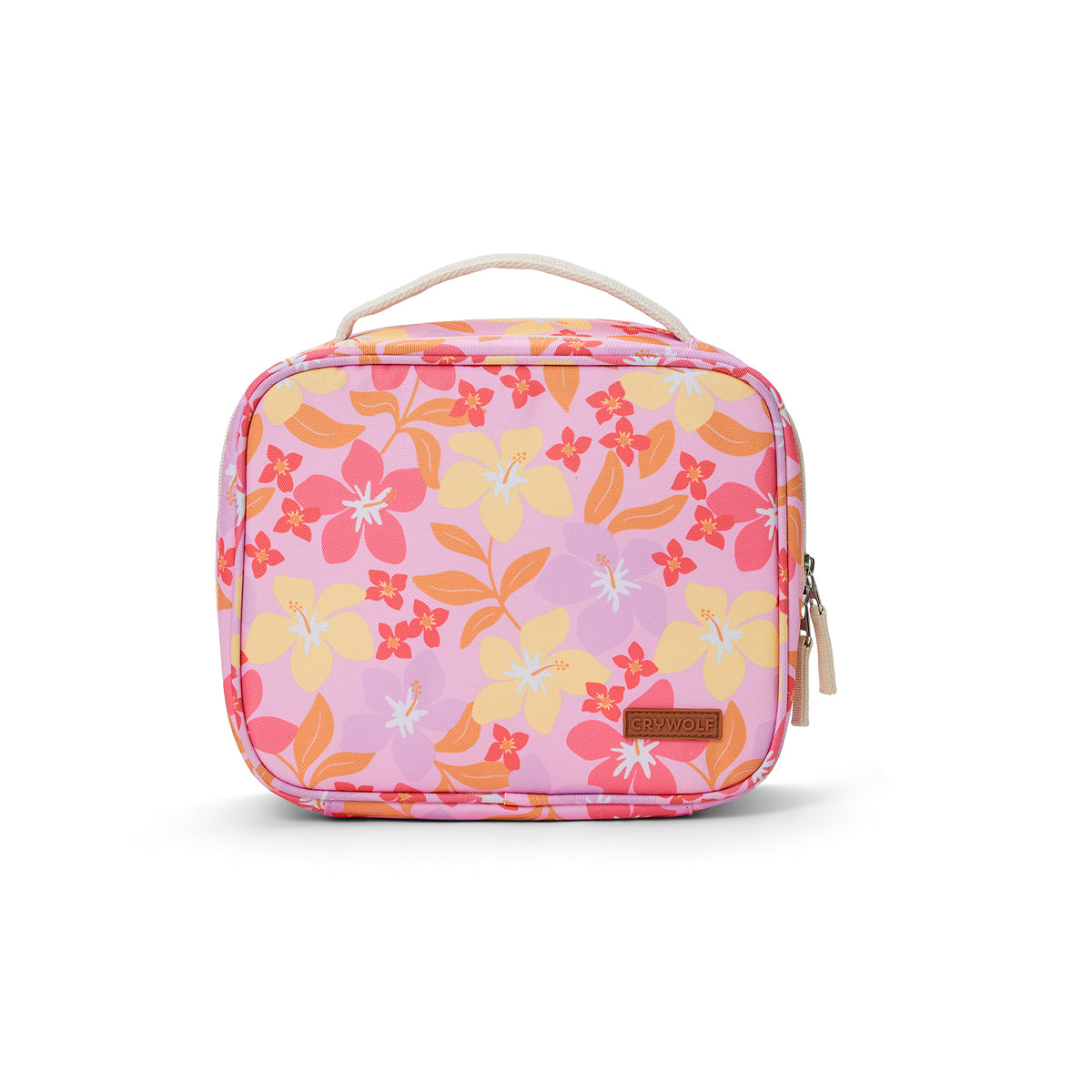 Crywolf Everyday Lunch Bag in Hibiscus Daze - front view