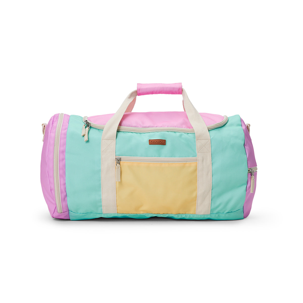 Crywolf Packable Duffel in Poolside Colourblock - front view