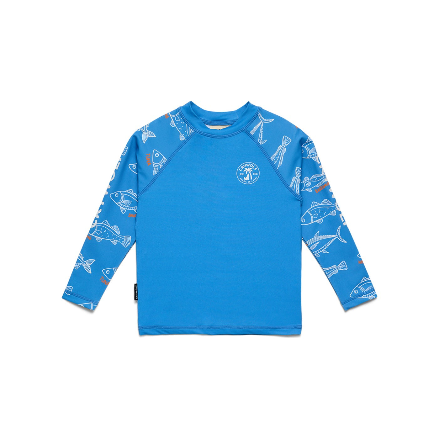 Crywolf Long Sleeve Rash Vest in Saltwater, front