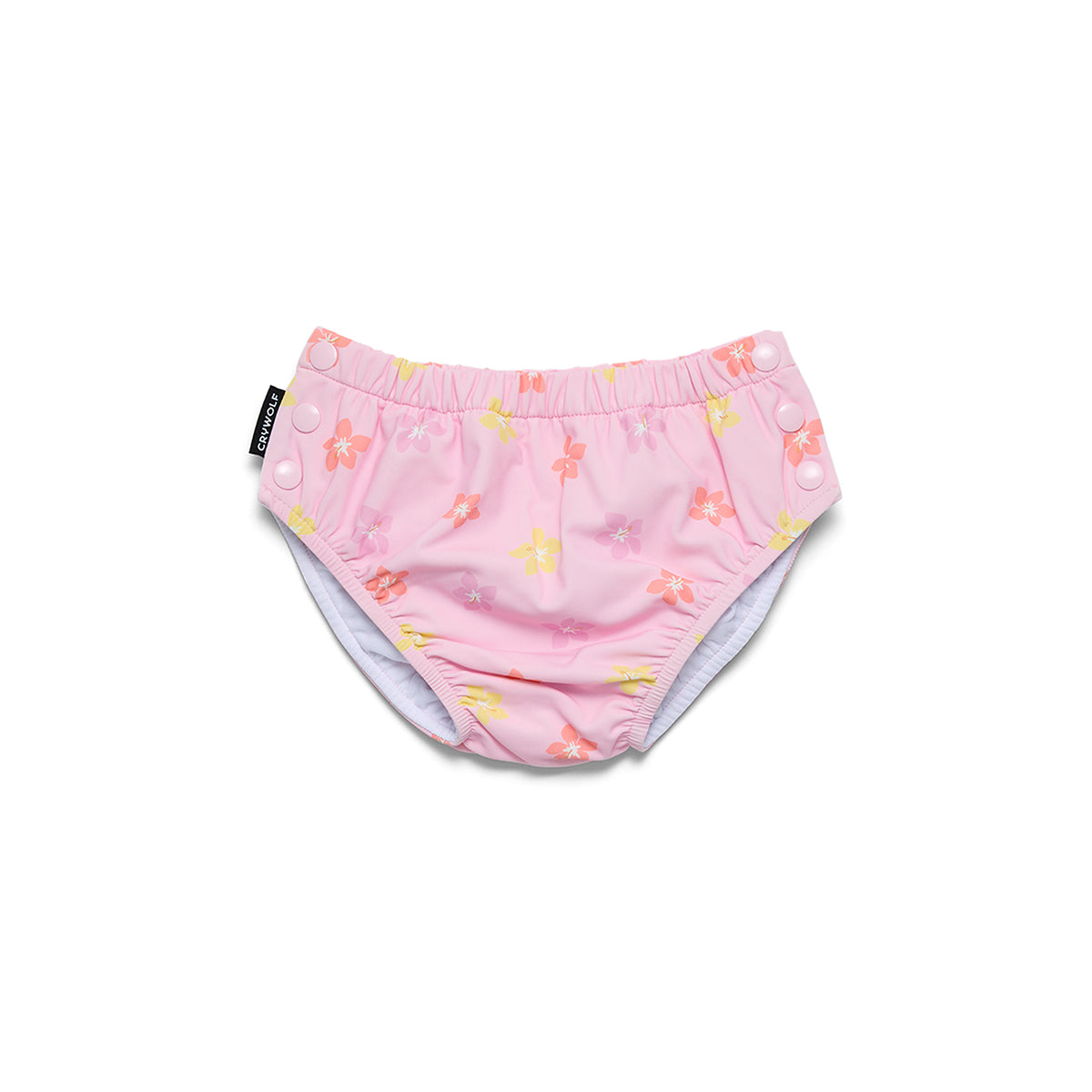 Crywolf Reusable Swim Nappy in Hibiscus Bloom - front view