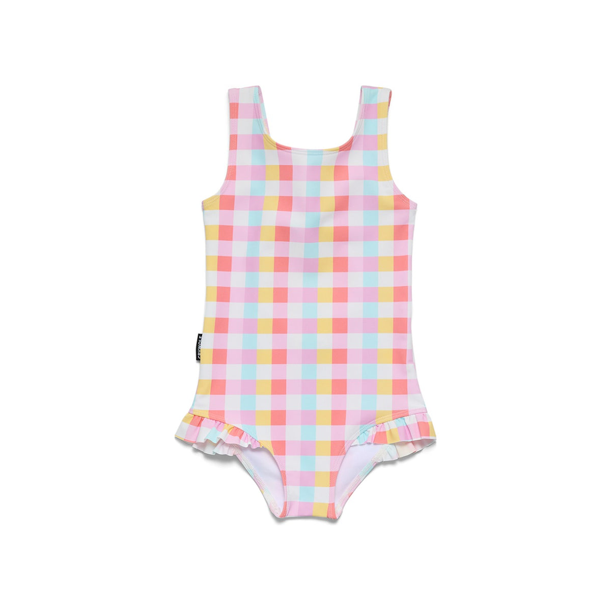 Crywolf Swimsuit in Pop Gingham, front