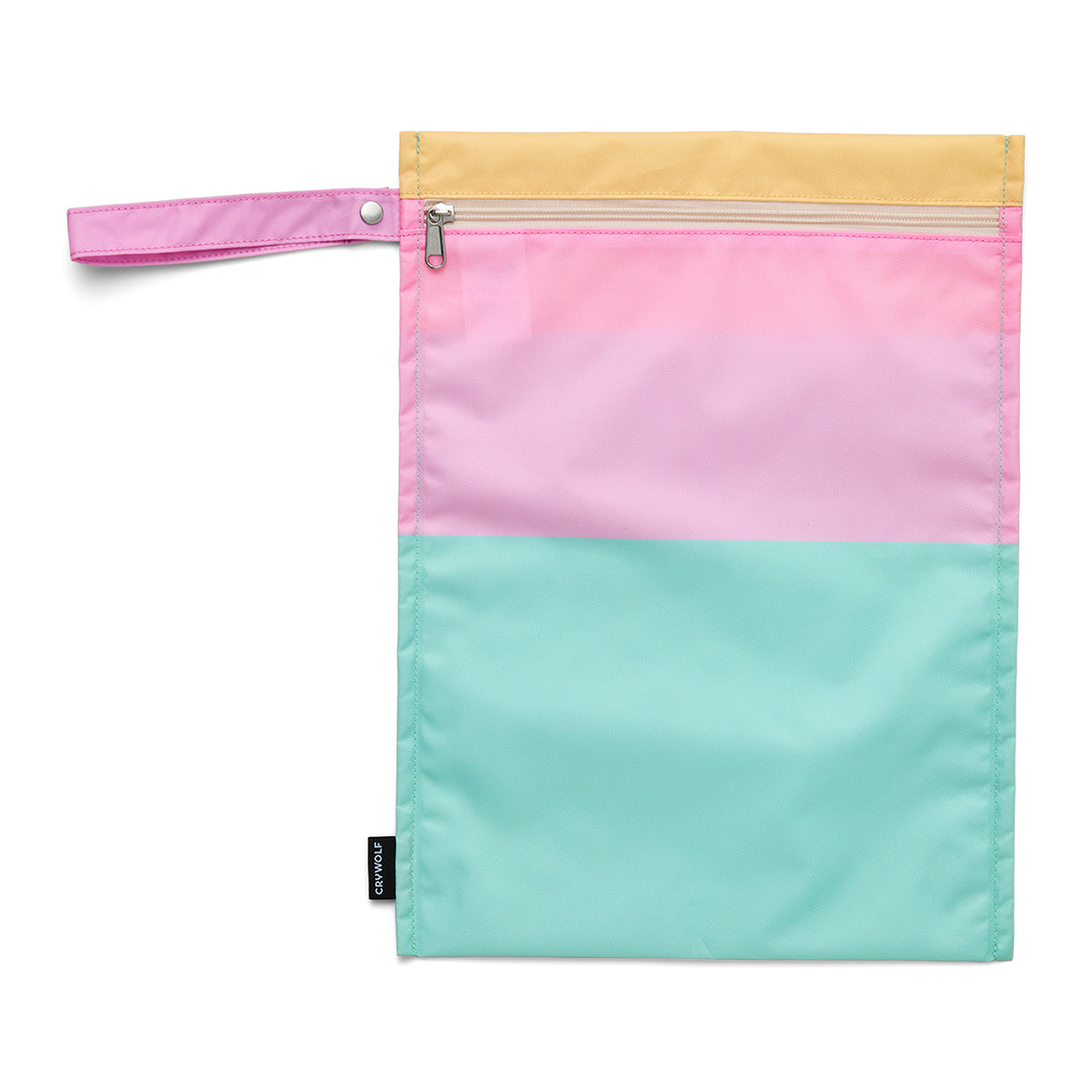 Crywolf Wet Bag in Poolside Colourblock - front view