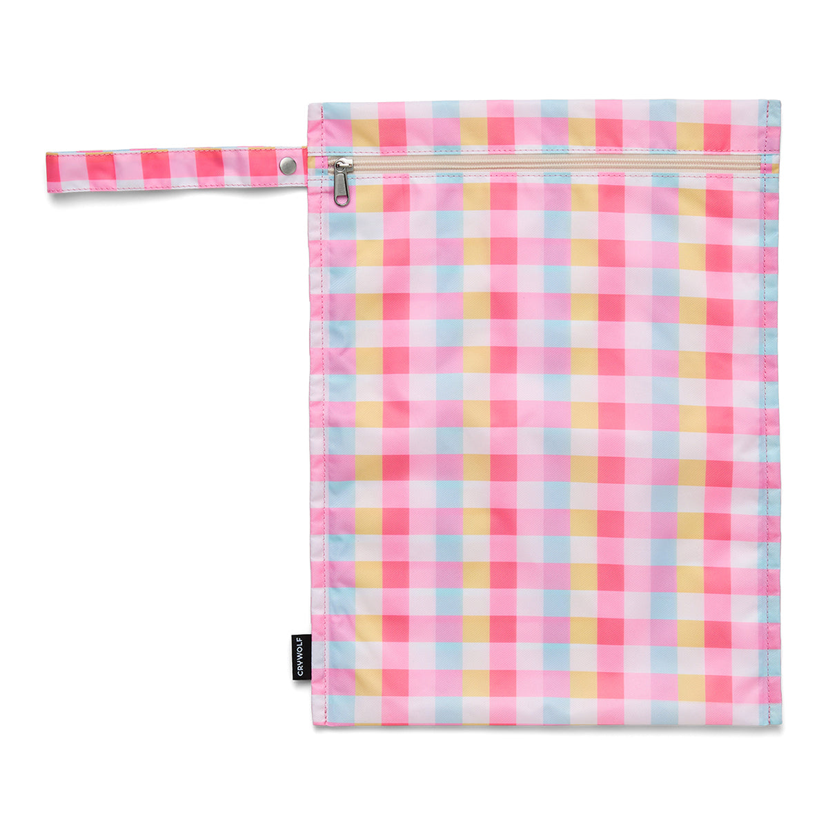 Crywolf Wet Bag in Pop Gingham - front view