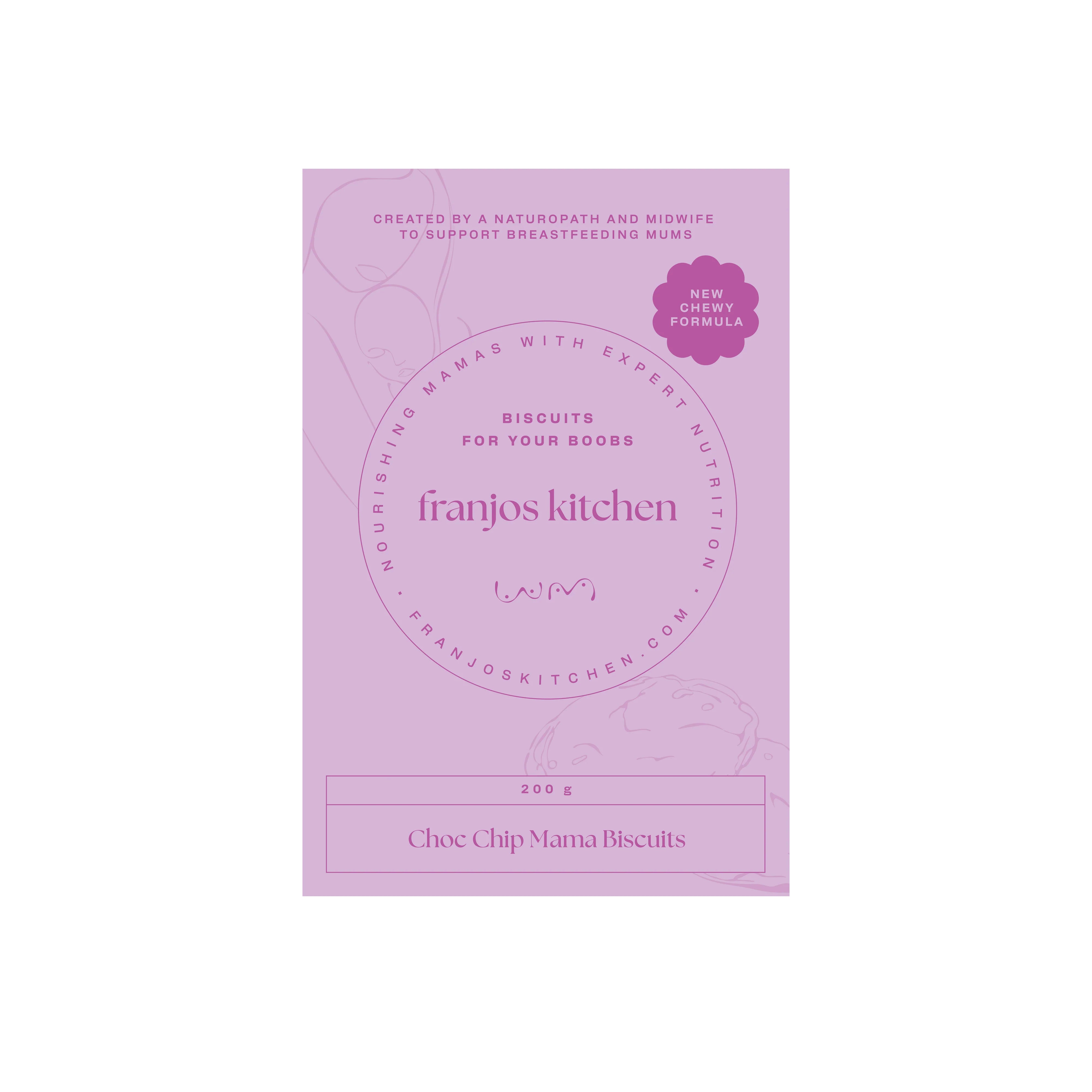 franjo kitchen choc chip mama biscuits front