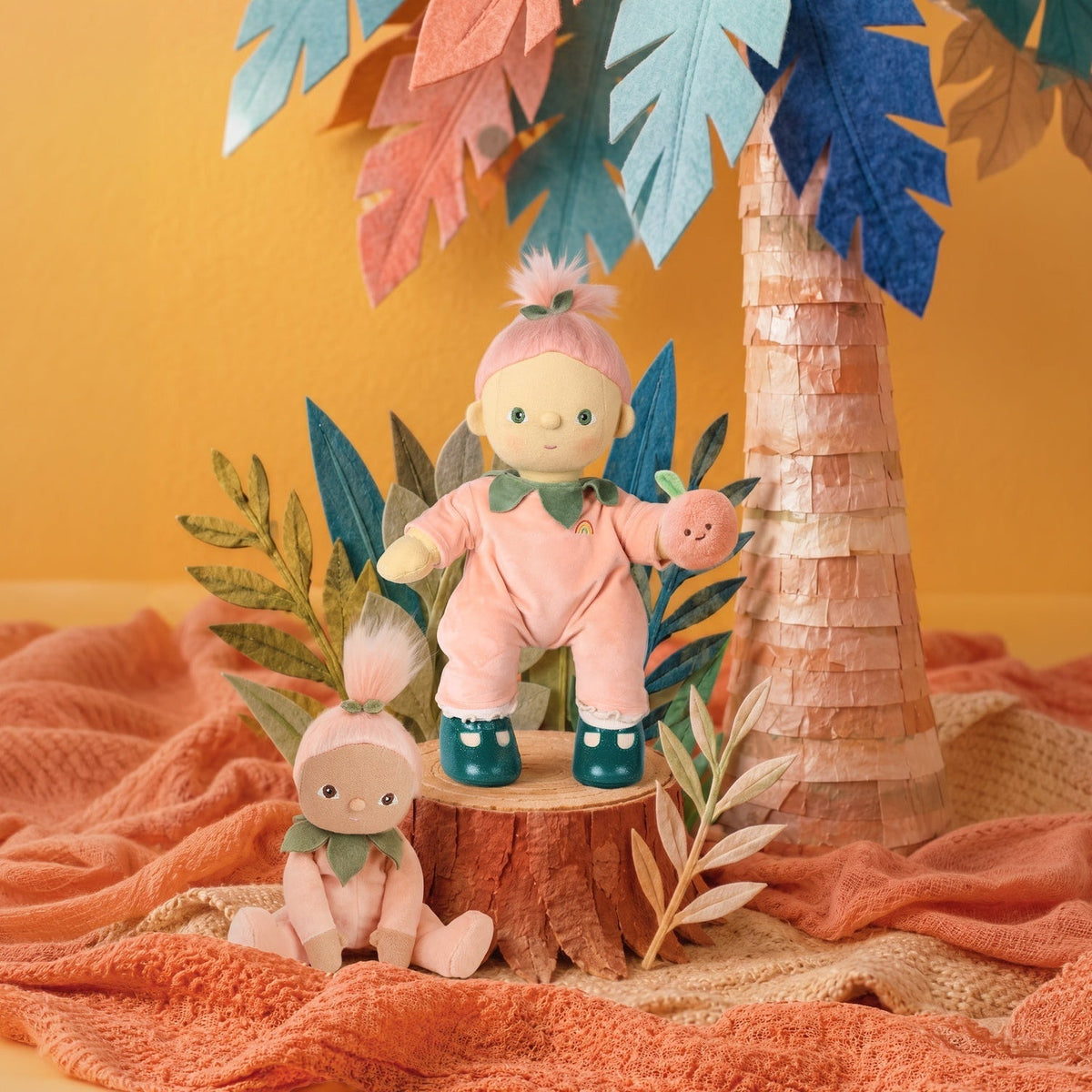 Dream Dinkum Doll Piper Peach in a jungle scene