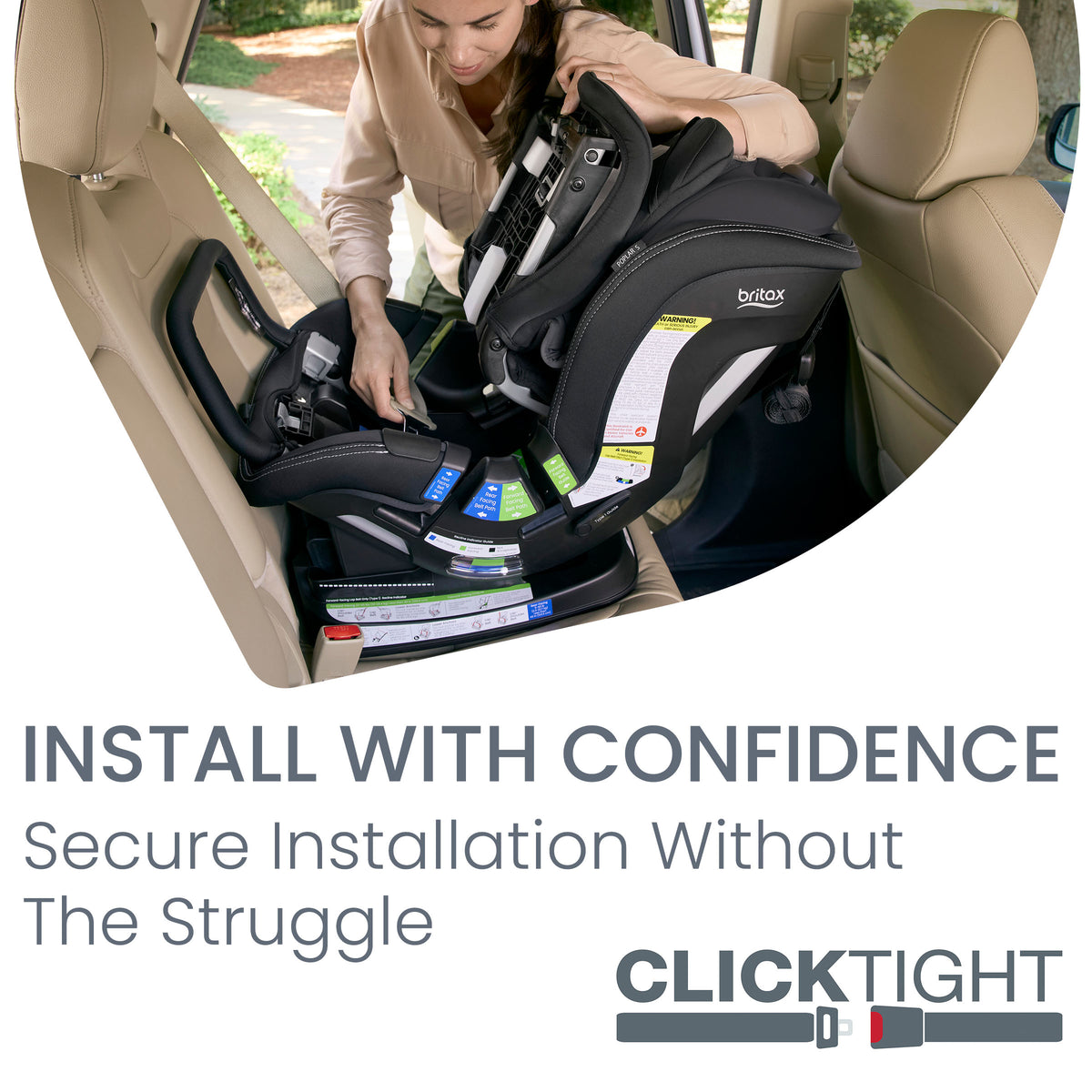 Britax Poplar Clicktight Convertible Carseat